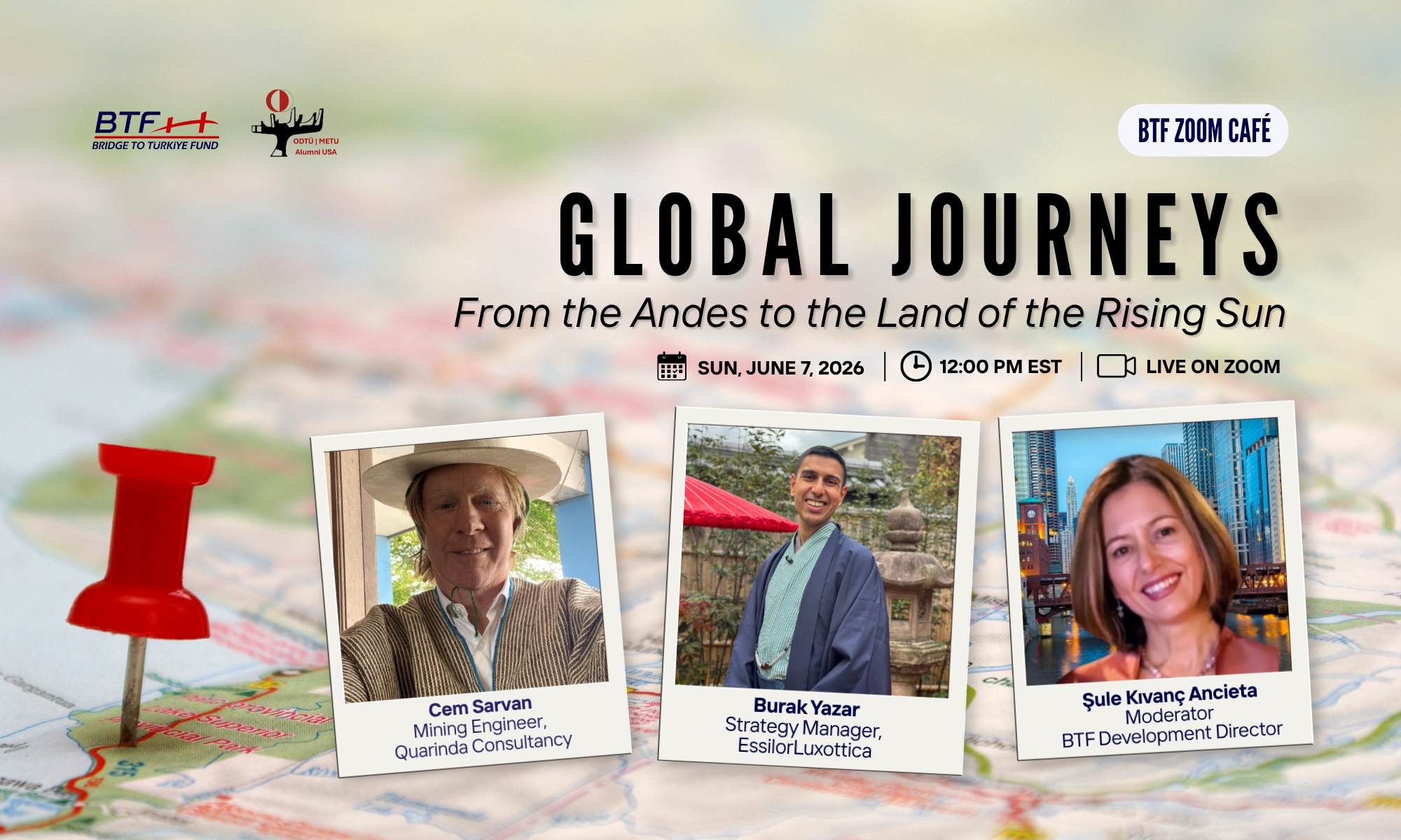 Zoom Café - BTF Global Journeys From the Andes to the Land of the Rising Sun background image