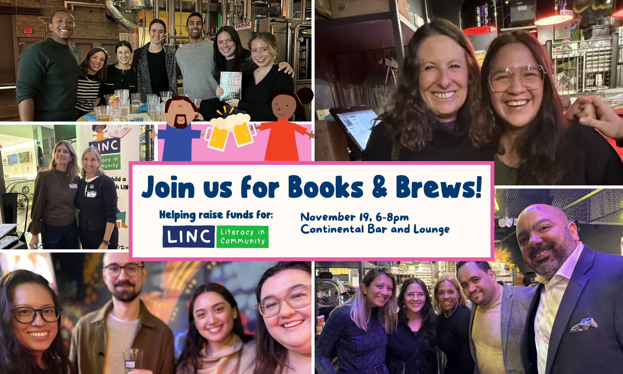 LINC Books & Brews 2025 background image