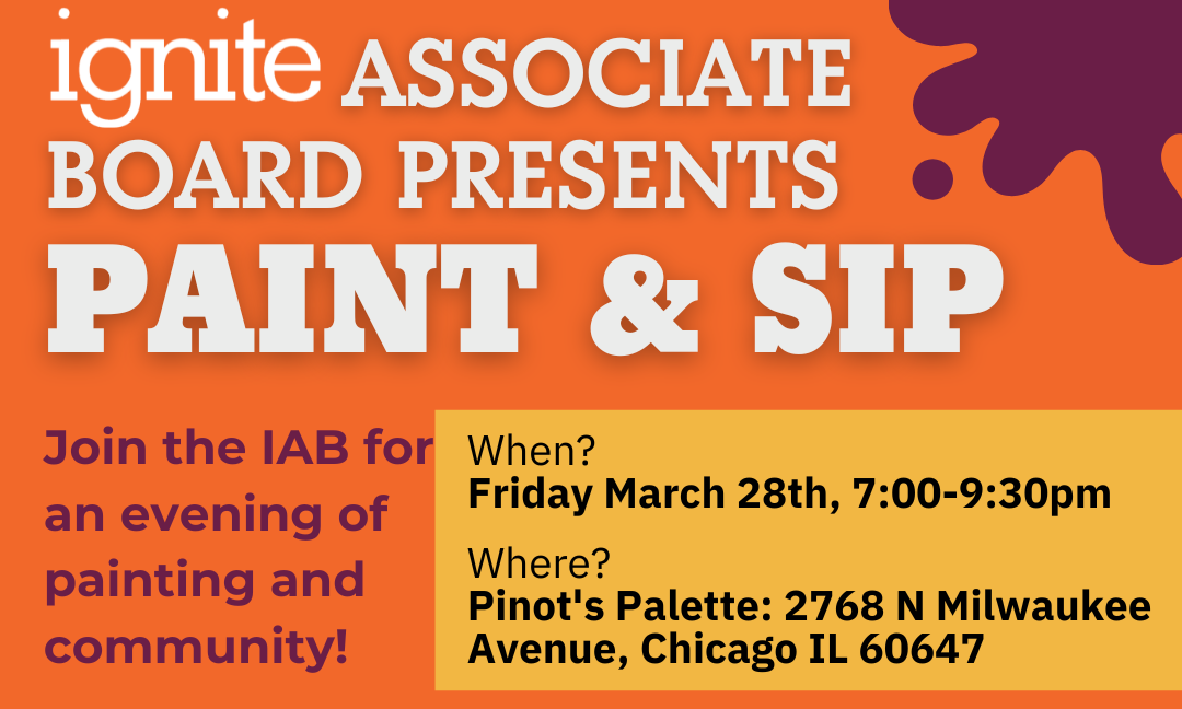 Paint 'N' Sip with the Ignite Associate Board 2025 background image
