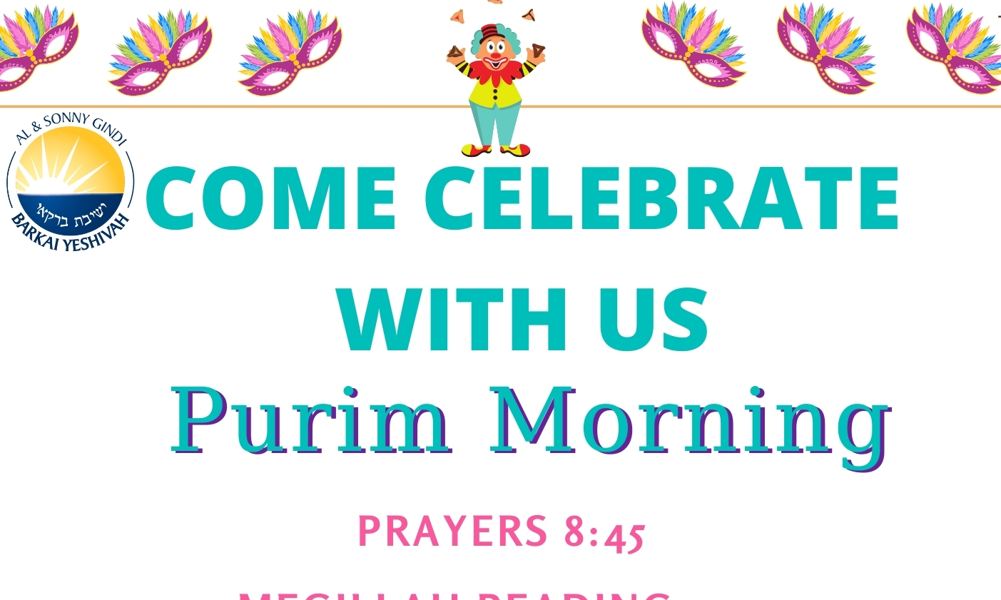 Purim Day 5784 background image