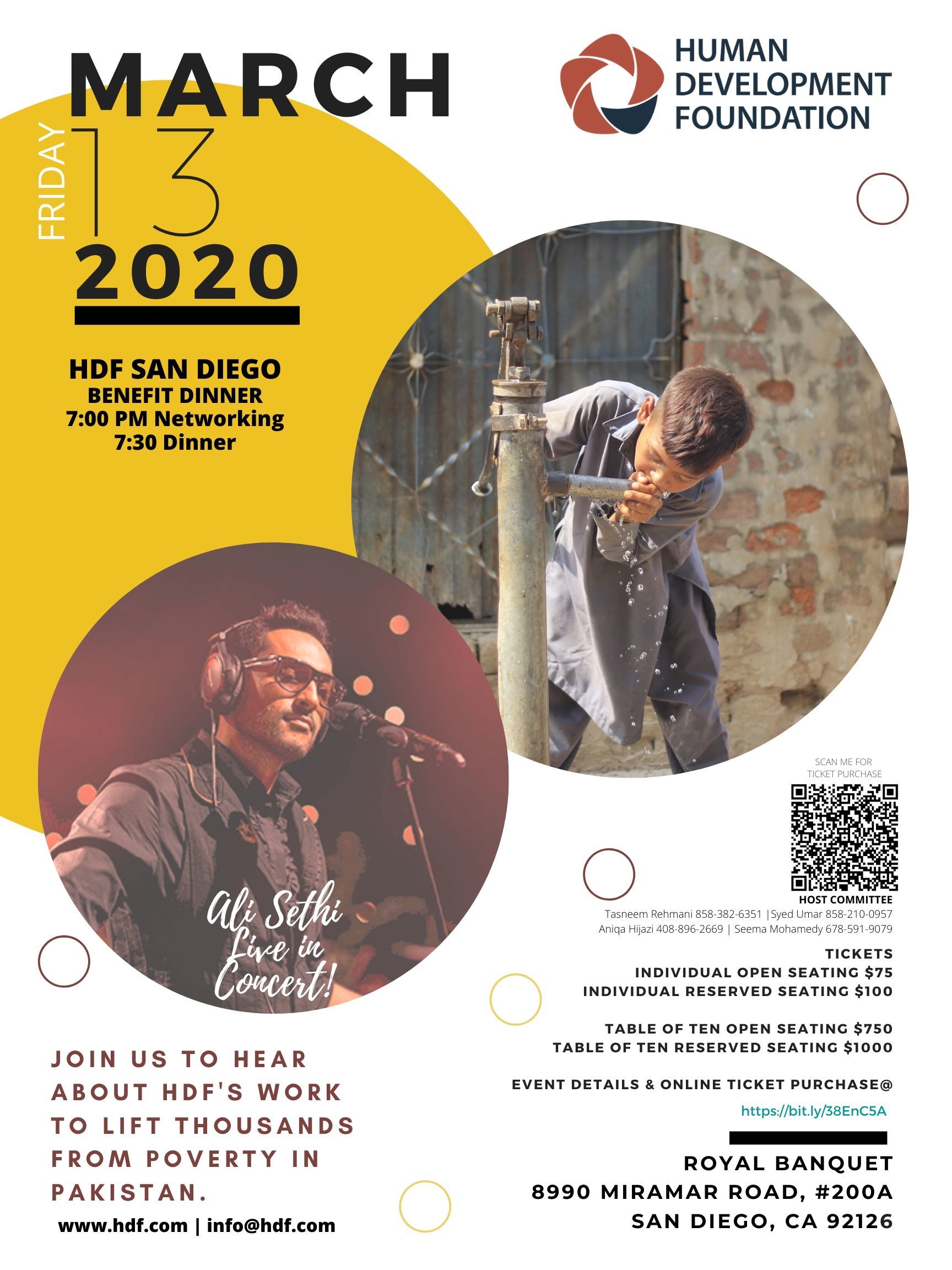 HDF San Diego Benefit Dinner & Concert background image