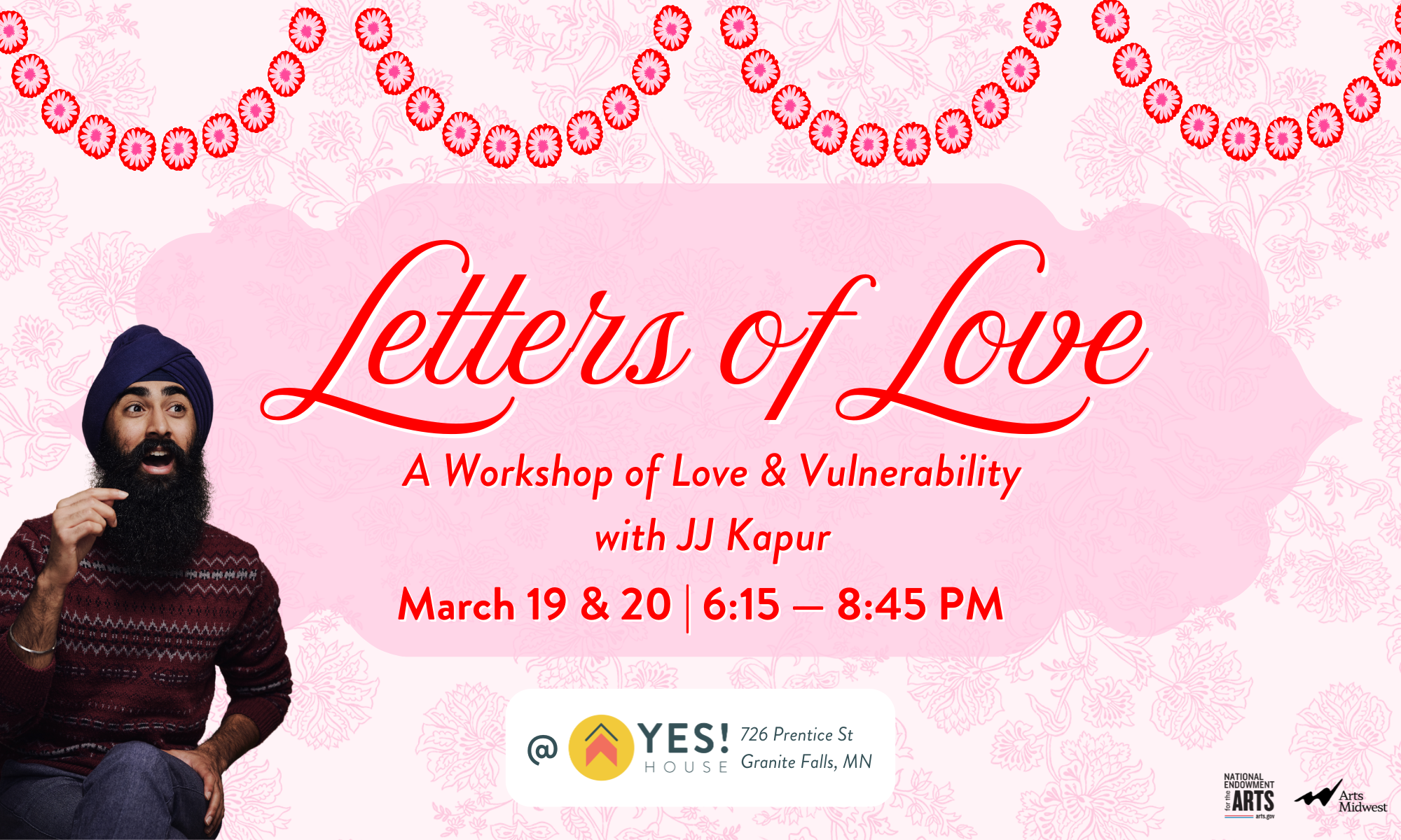 “Letters of Love” – A Workshop and Performance of Vulnerability background image