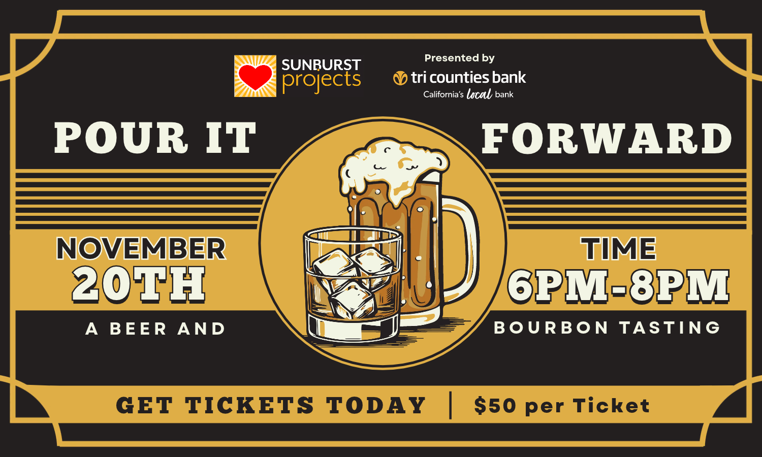 Pour It Forward 2026 - A Blind Beer and Bourbon Tasting background image
