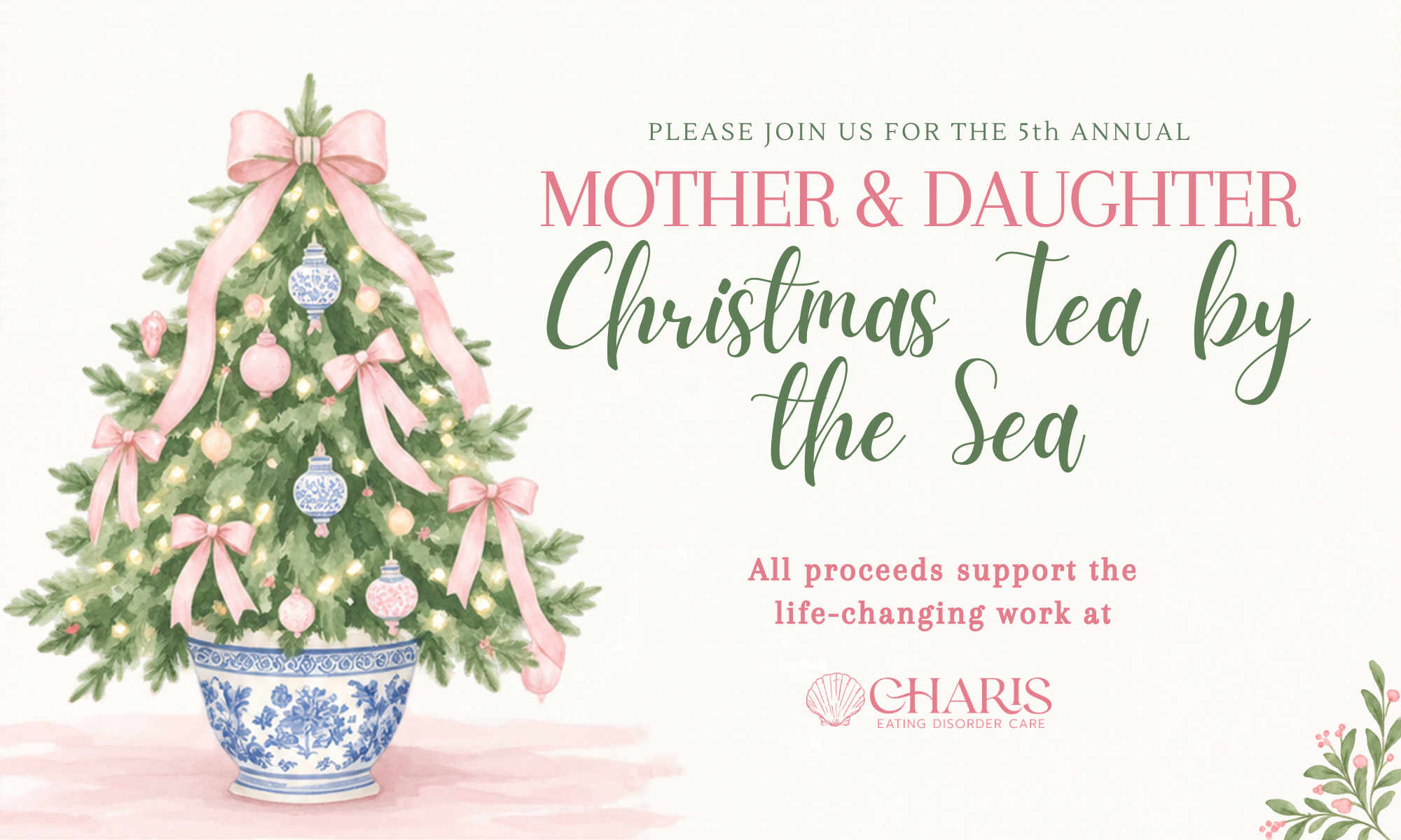 Christmas Tea by the Sea 2026 background image