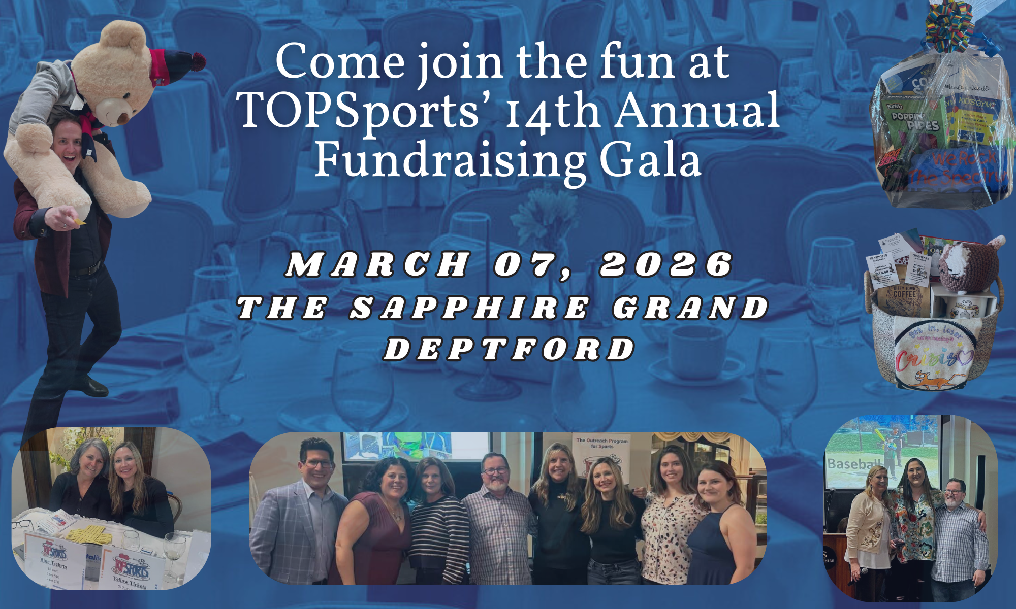 14th Annual TOPSports Fundraising Gala background image