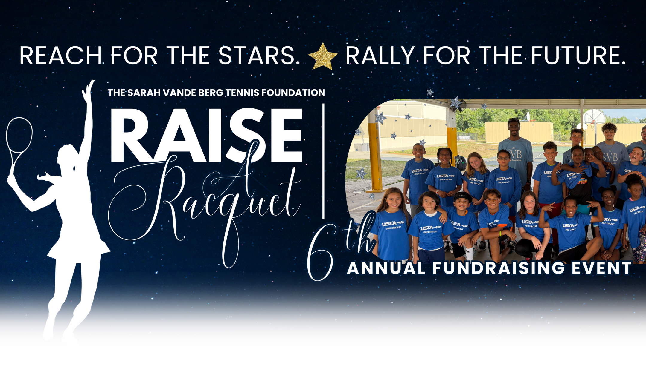 6th Annual 'Raise a Racquet' Fundraising Event benefiting the SVB Tennis Foundation background image