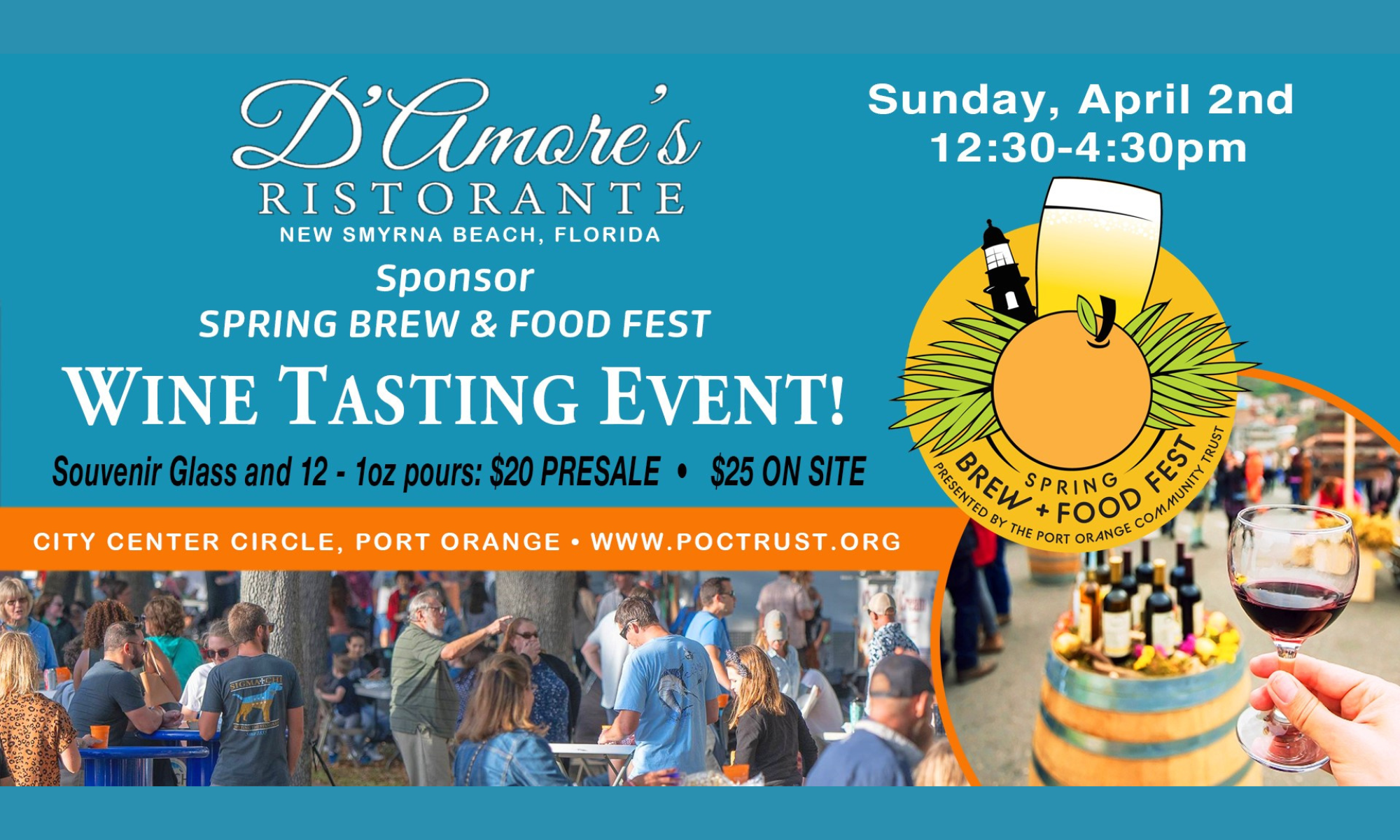 D'Amore's Ristorante Wine Pass Event background image