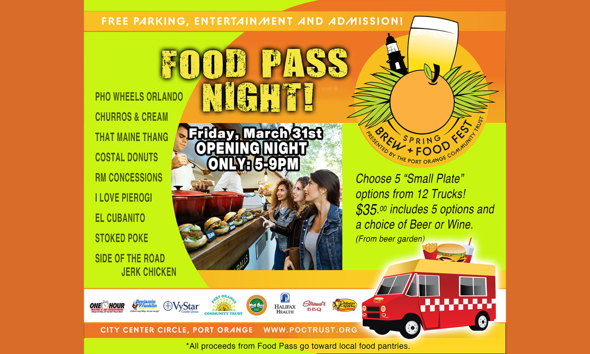 Food Pass Night at The Spring Brew & Food Fest! background image