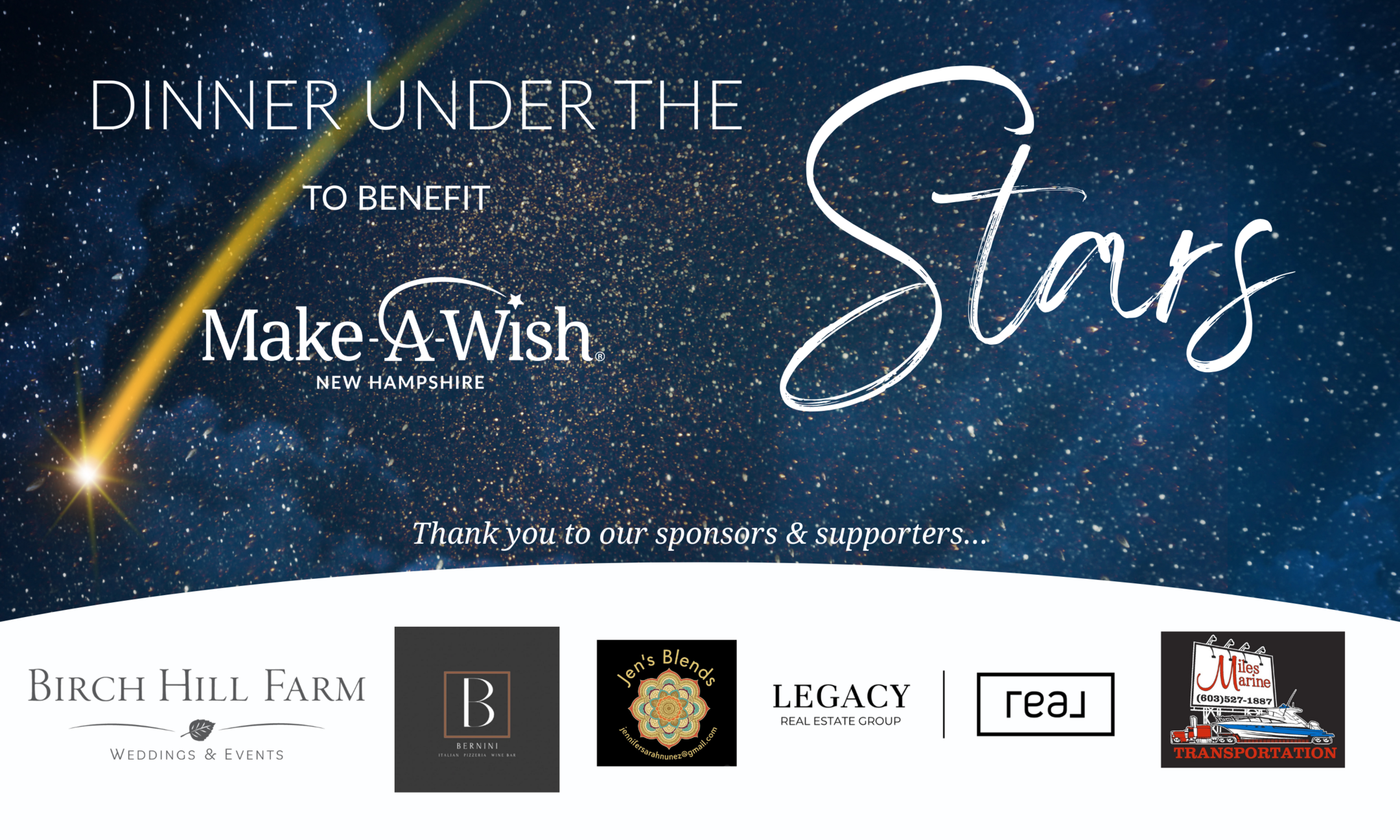 Dinner Under the Stars Gala Benefiting Make-A-Wish New Hampshire background image