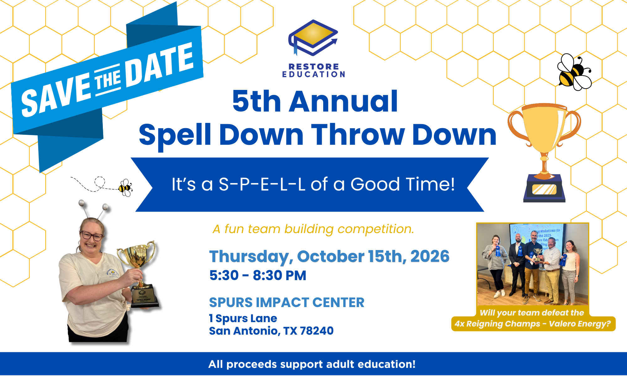 Spell Down Throw Down 2026 background image