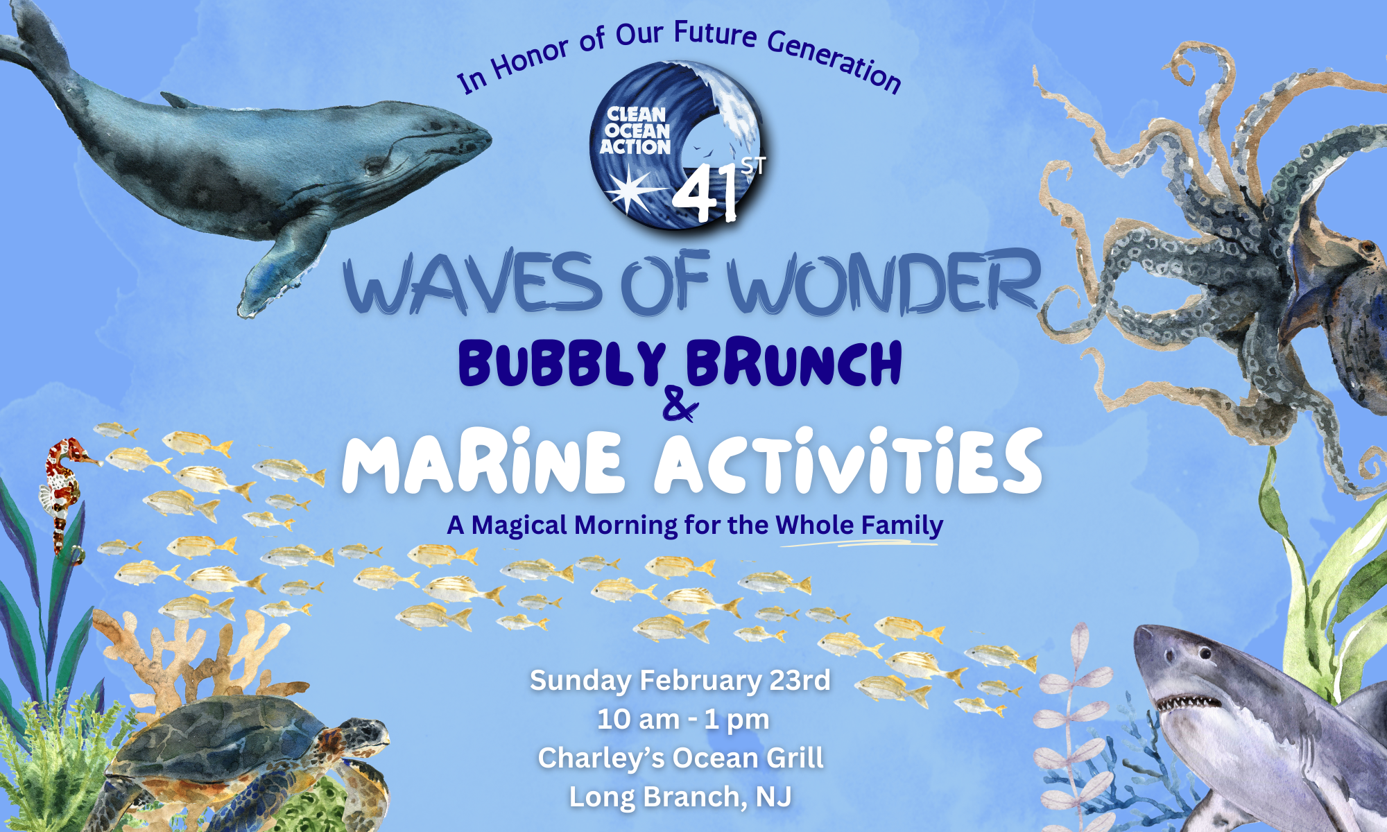 Waves of Wonder Bubbly Brunch & Mini-Marine Carnival background image