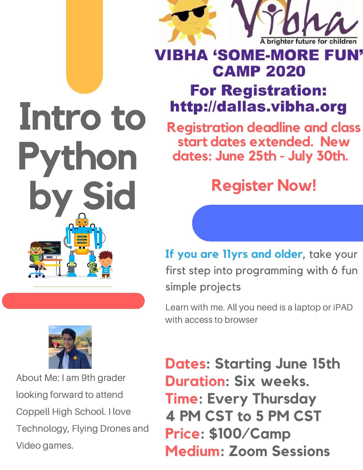 Intro To Python Camp by Vibha