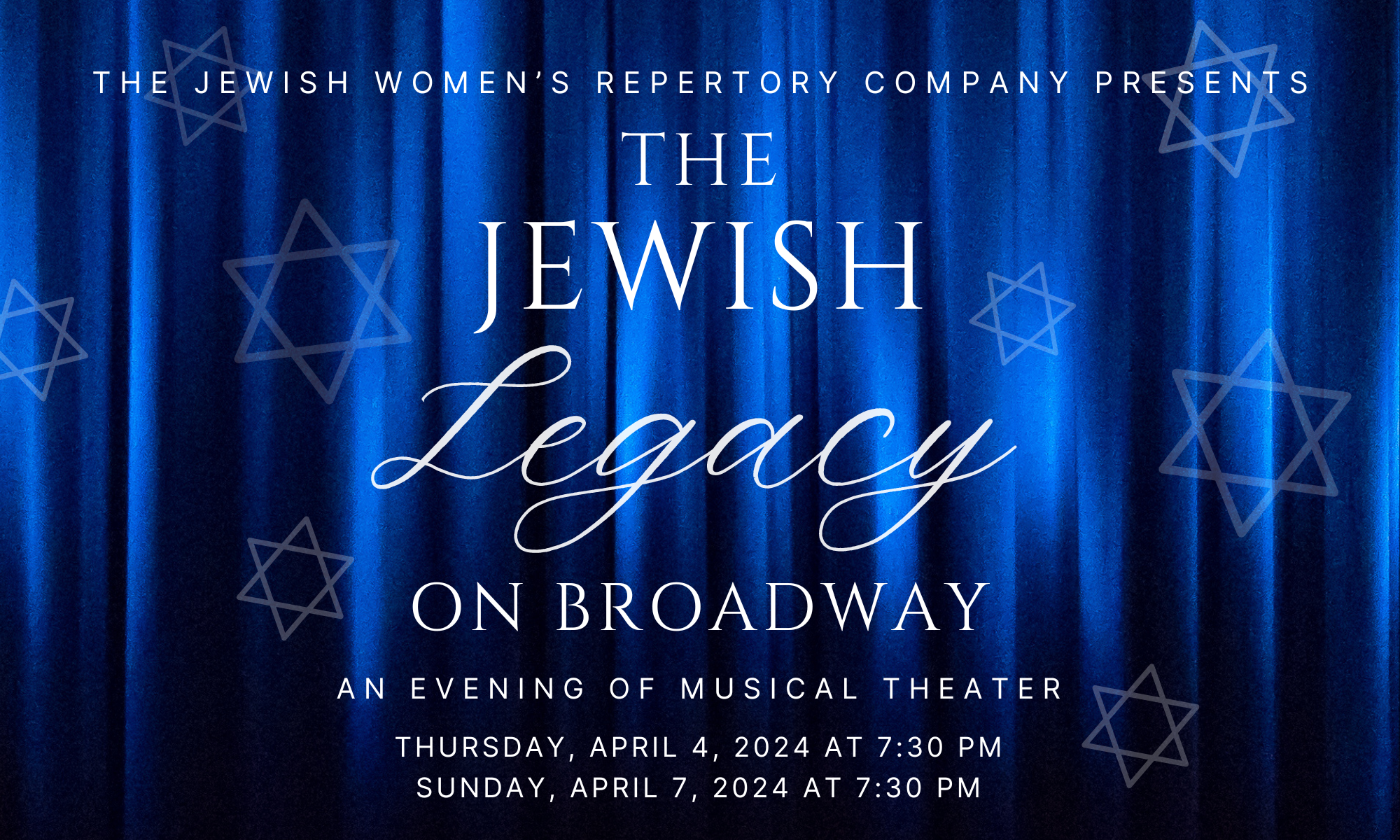 The Jewish Legacy on Broadway - An Evening of Musical Theater - April 4 ...