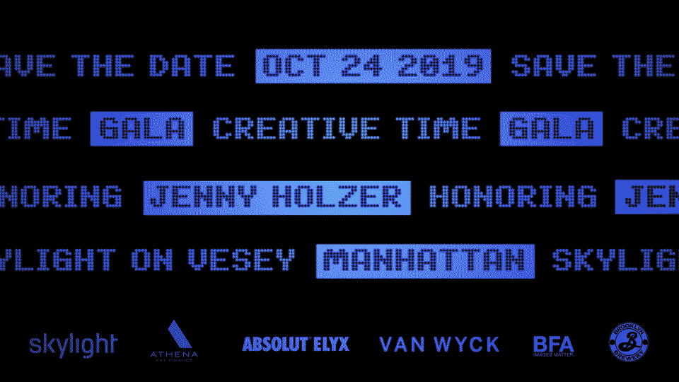 Creative Time Gala 2019 background image