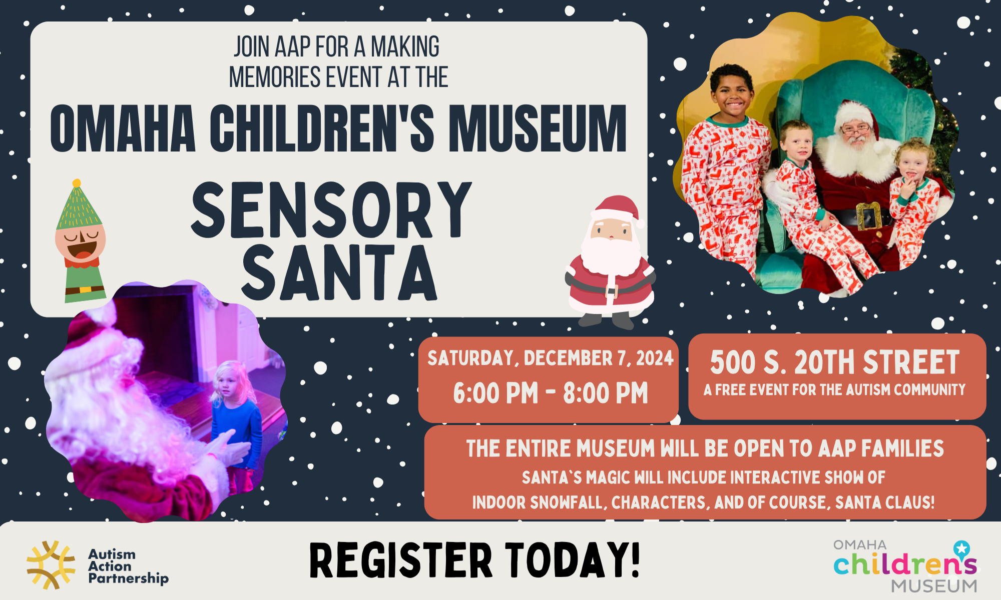 Making Memories: Sensory Santa at Omaha Children's Museum background image
