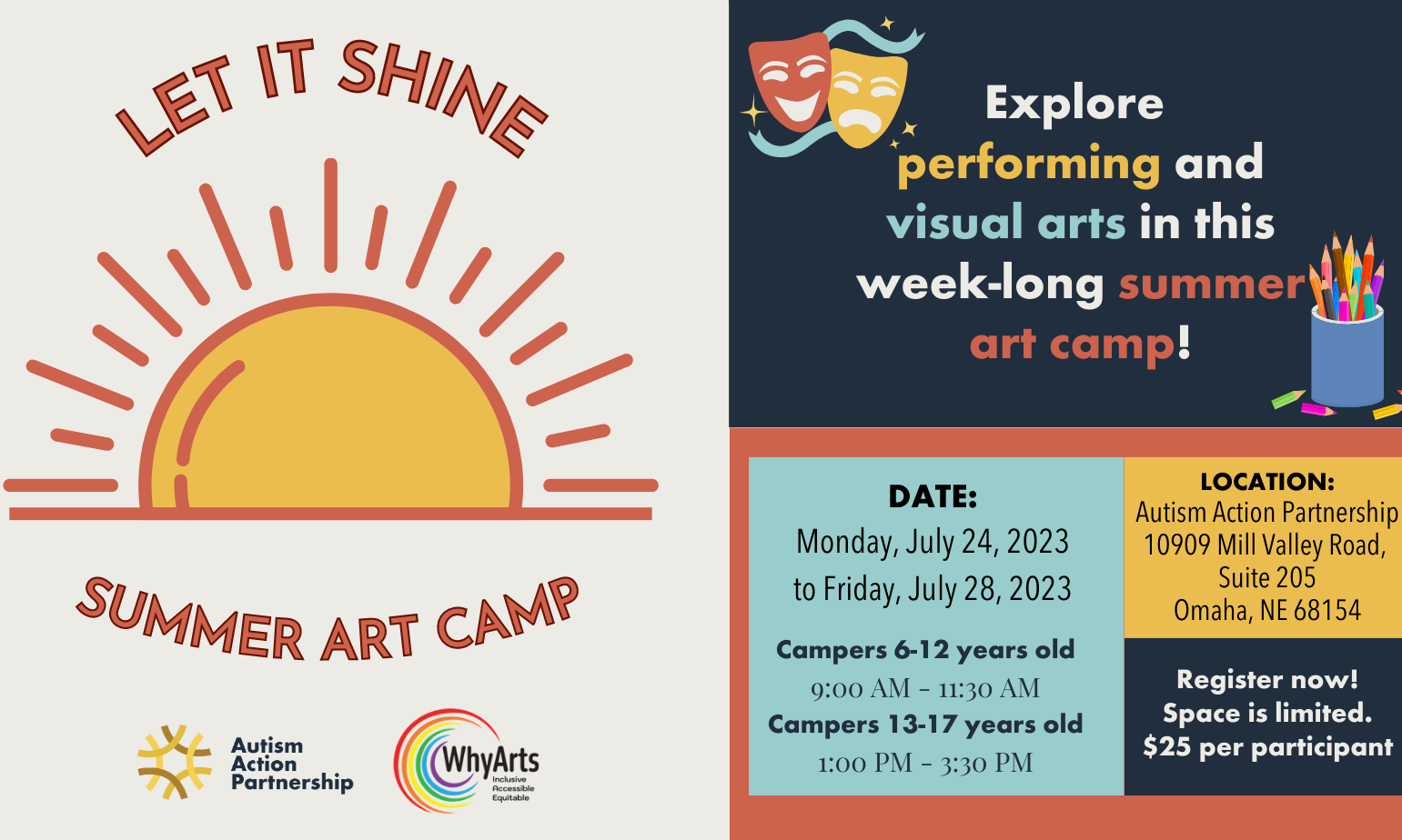 Let It Shine: Summer Art Camp (6-12) background image