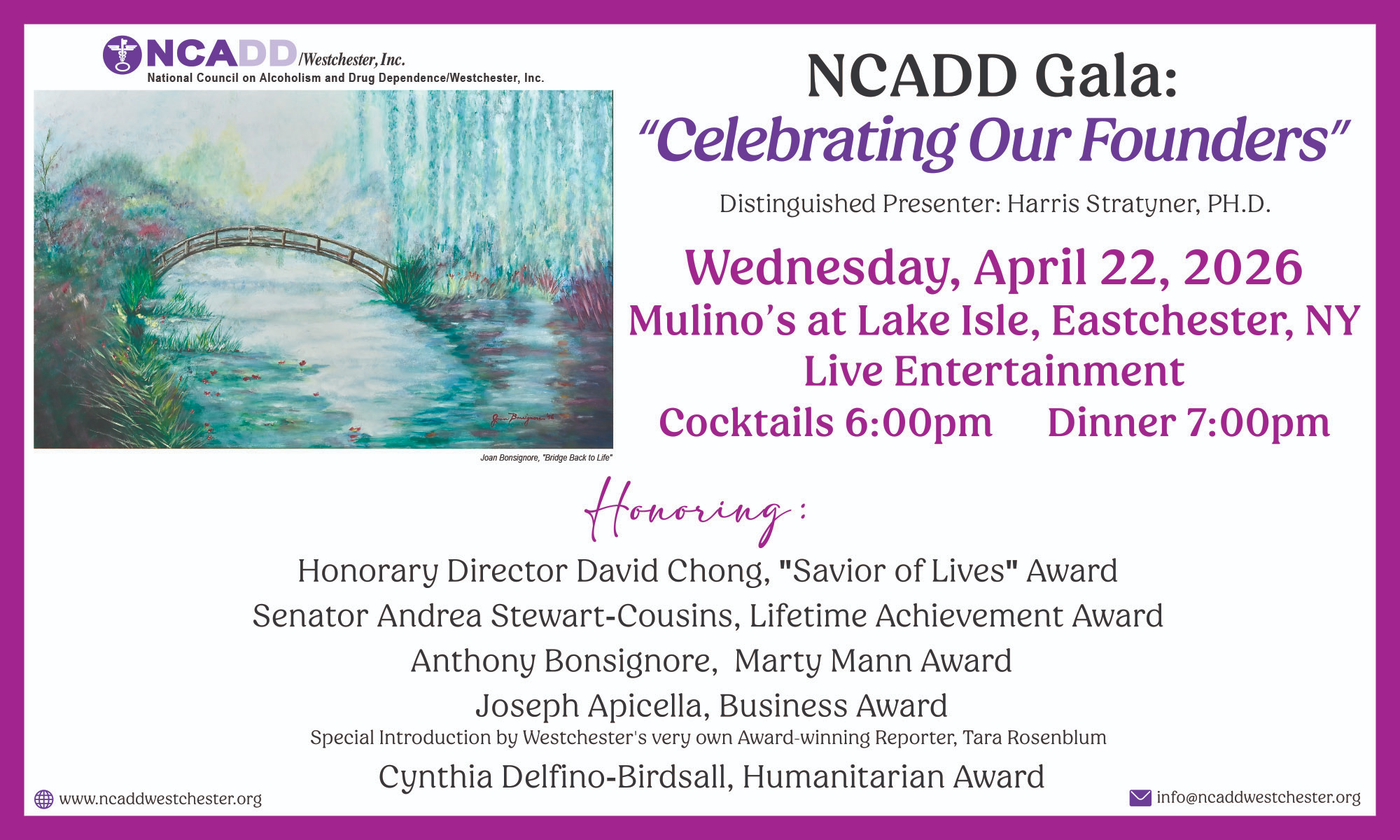 NCADD 22nd Annual Gala background image