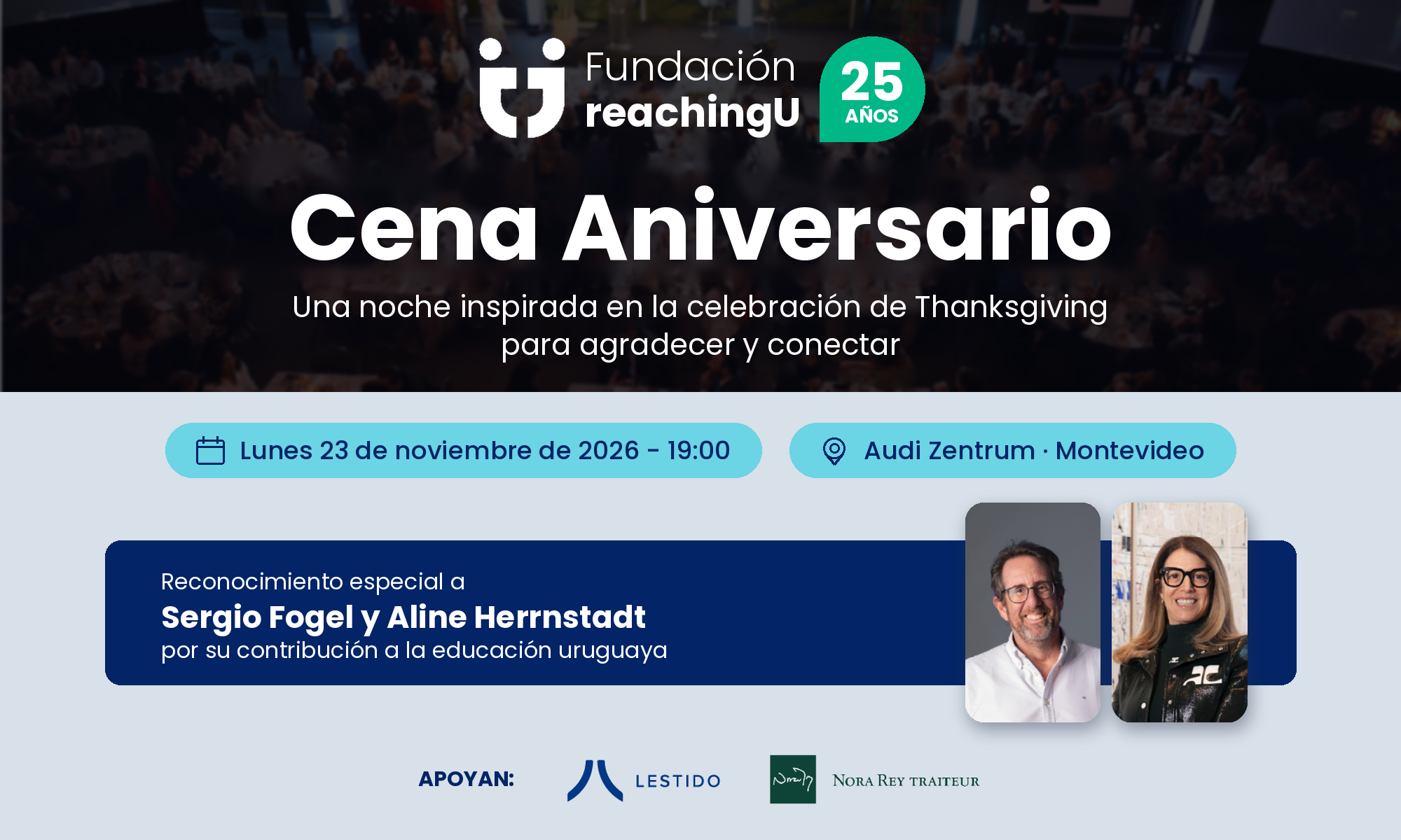 Cena Aniversario en Montevideo background image