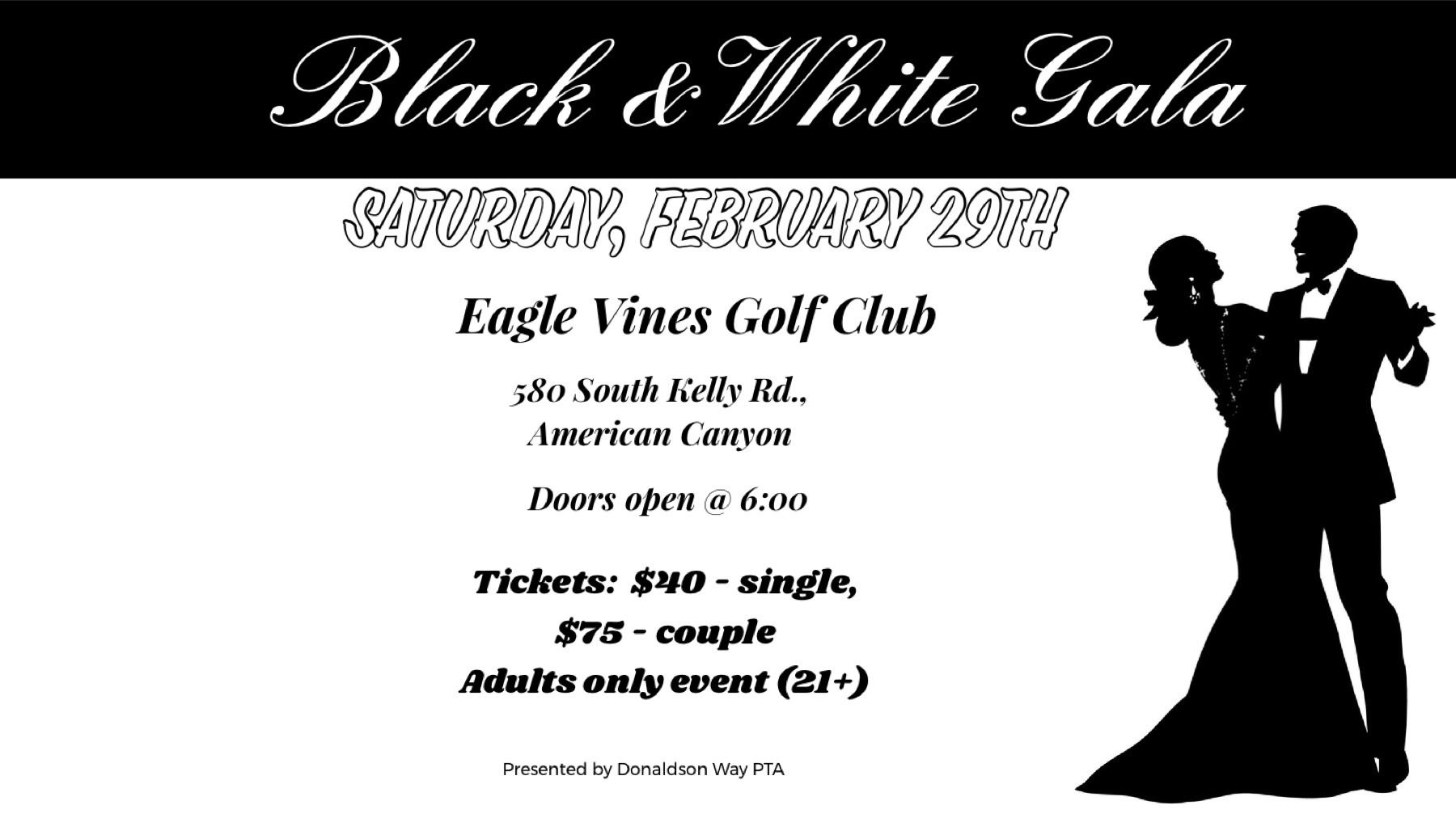 Black & White Gala by Donaldson Way Elementary School PTA