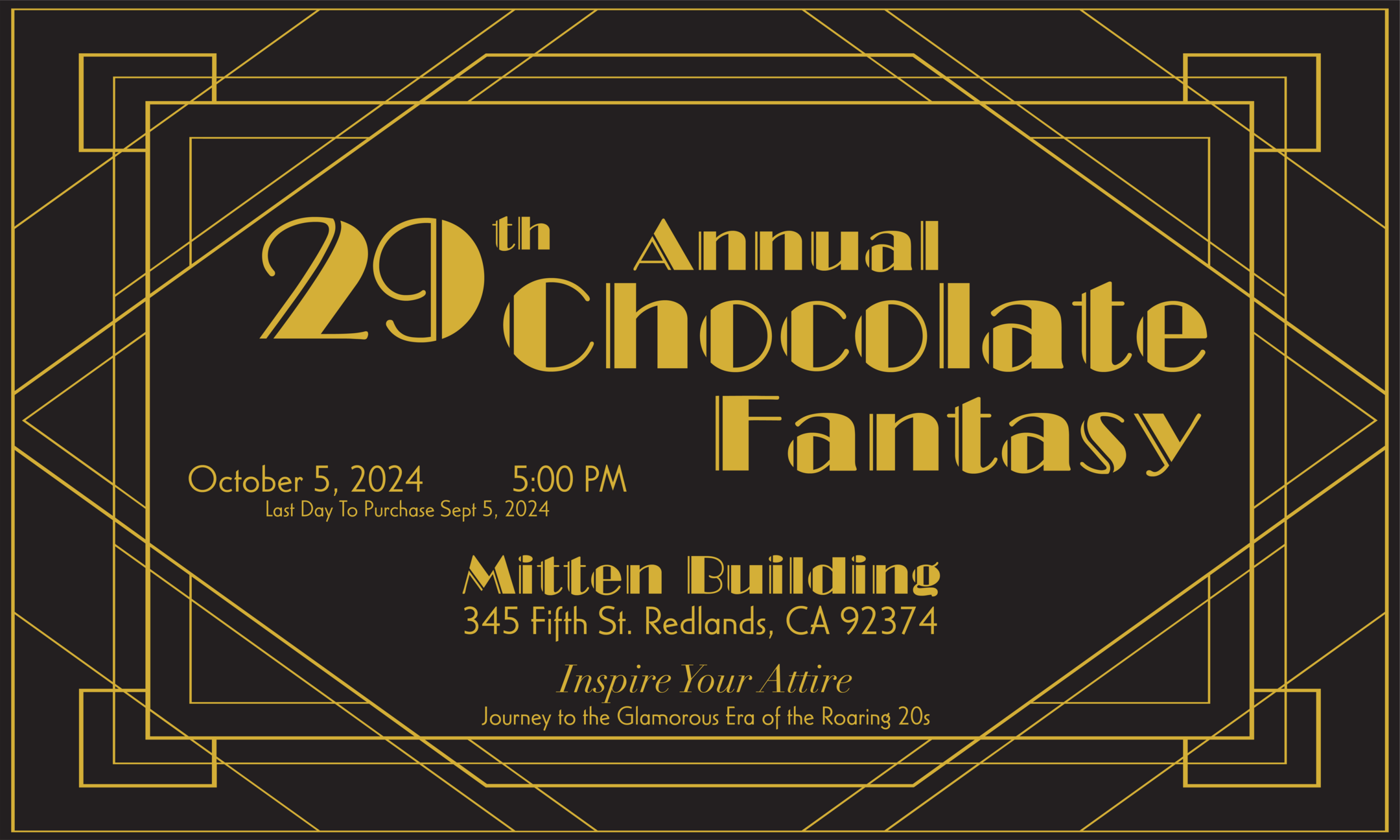 Journey to the Glamorous Era of the Roaring 20s - Where Chocolate Dreams Come True background image