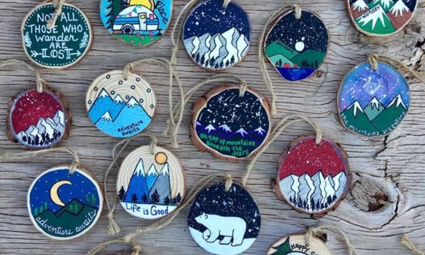 Tree Cookie Cut Outs  background image