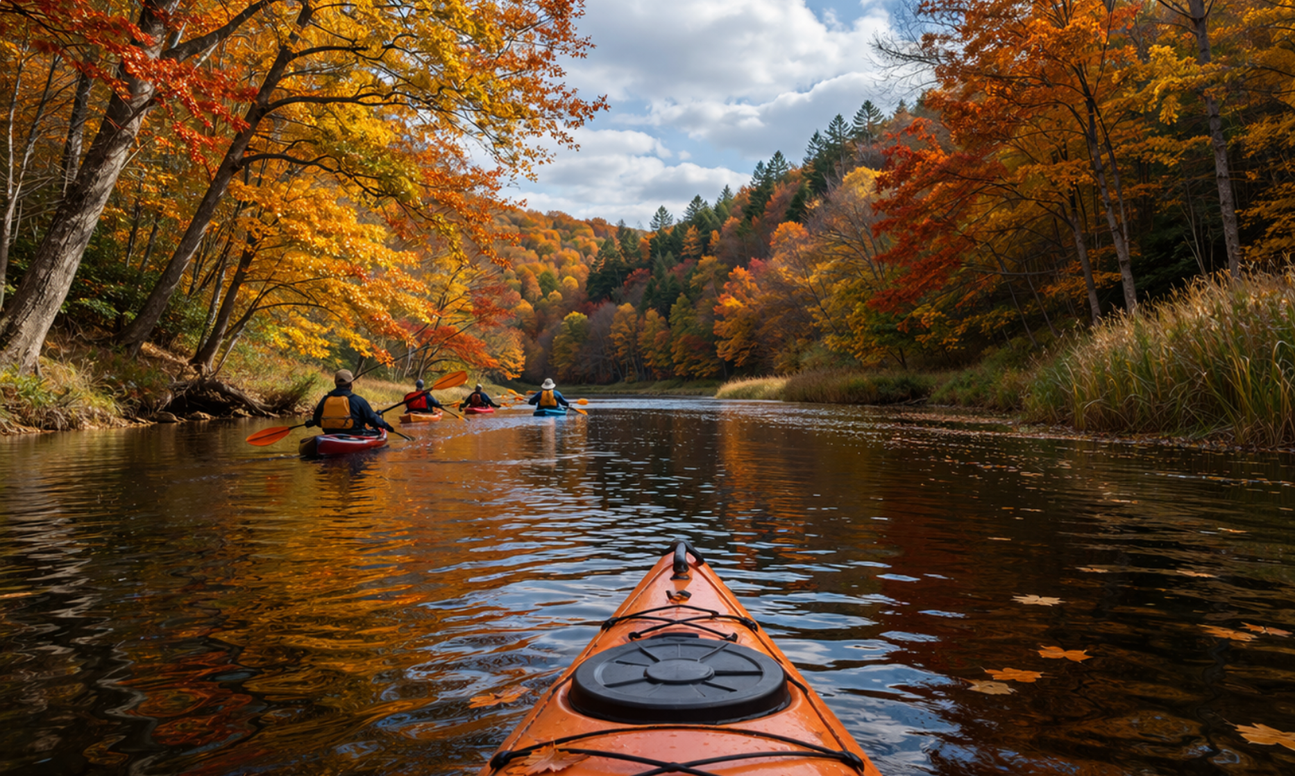 Fall Color Paddle! background image