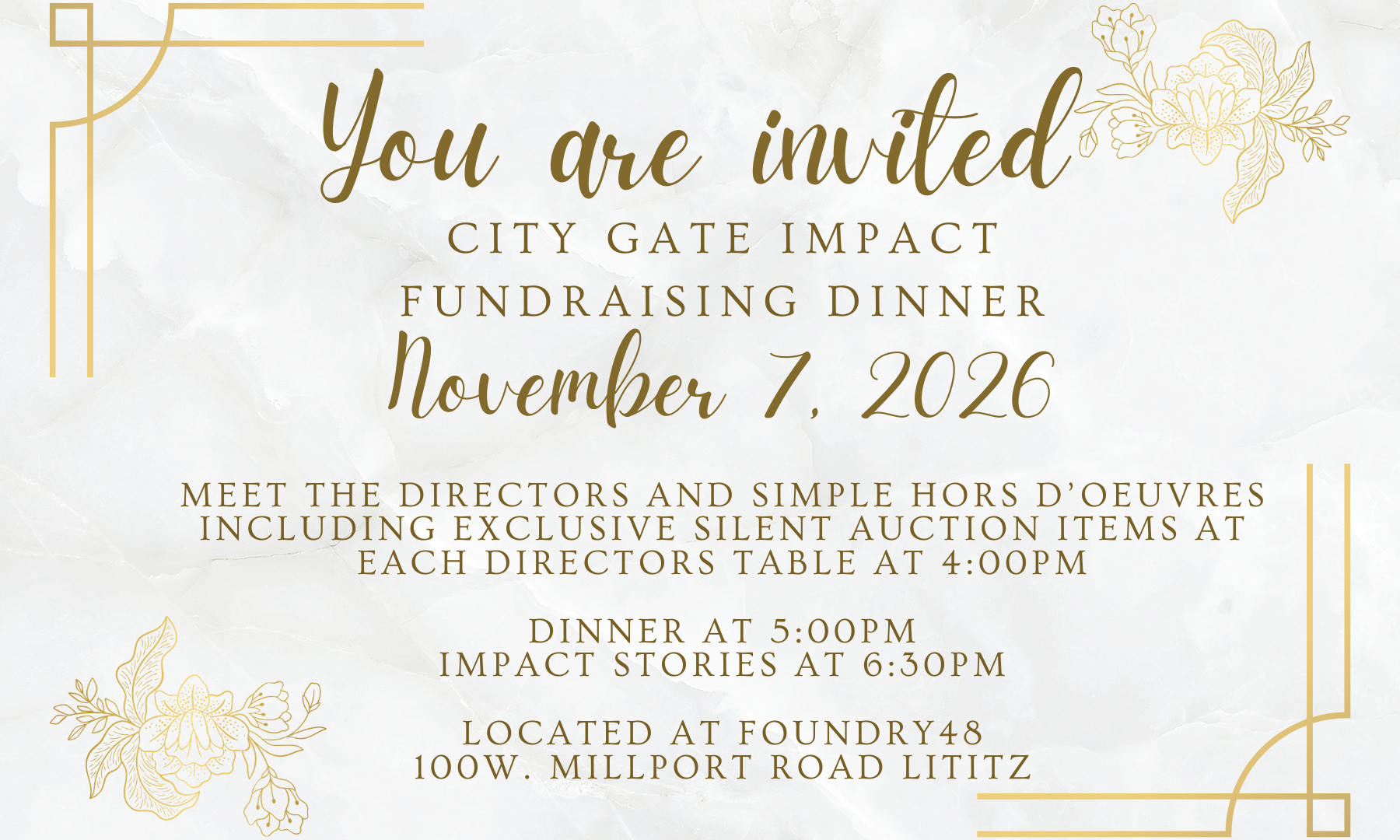 Impact Fundraising Dinner|Empower to make a change background image