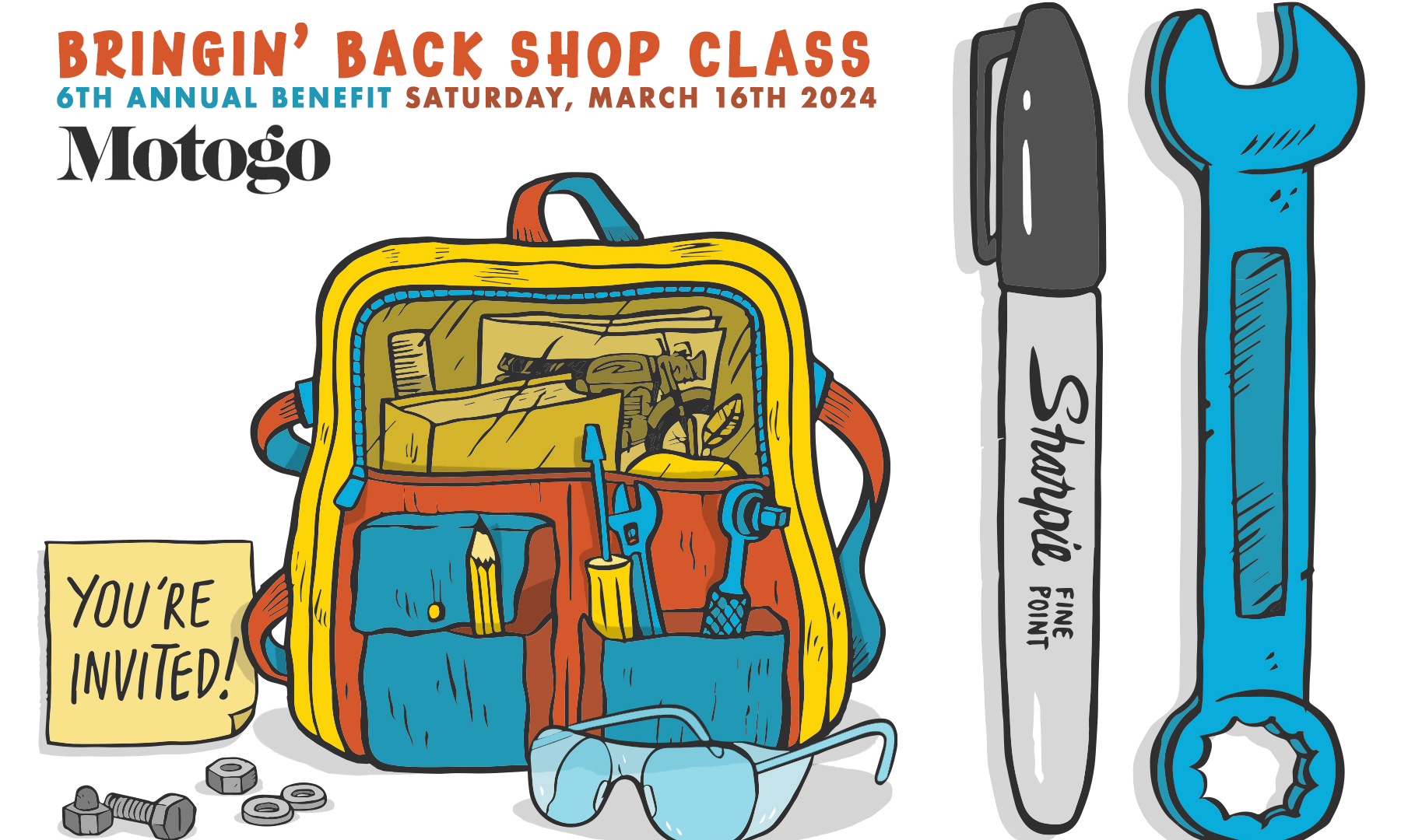 March 16, 2024 - Bringin' Back Shop Class Annual Benefit  background image
