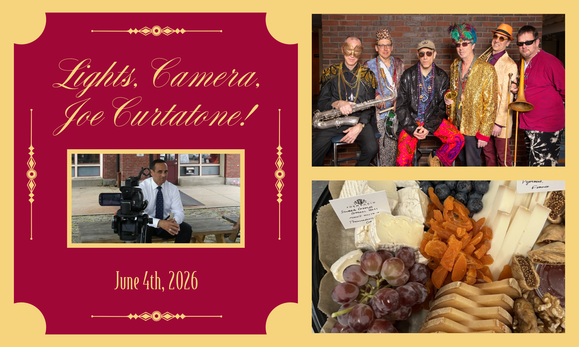Lights, Camera, Joe Curtatone! background image