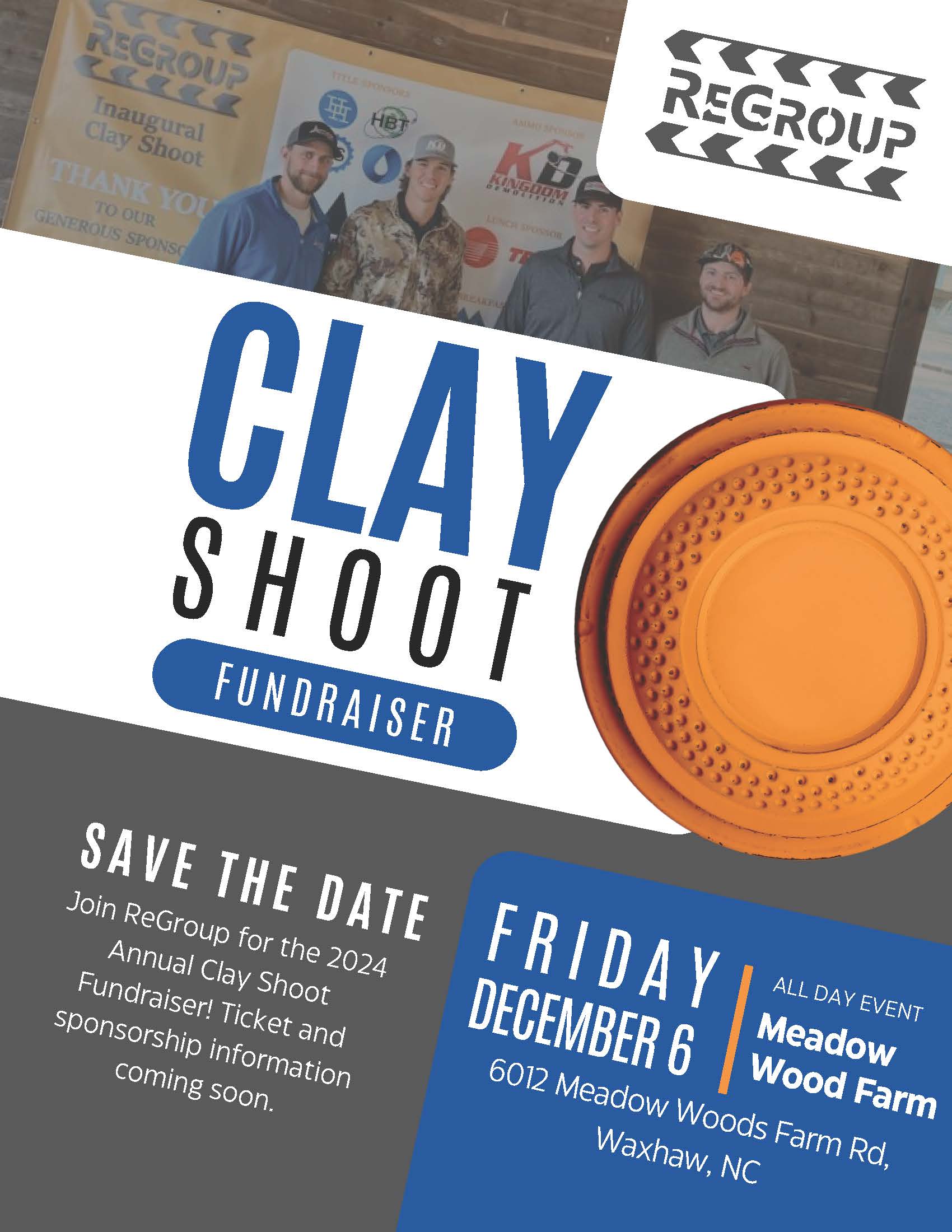 ReGroup 2024 Annual Clay Shoot Fundraiser by ReGroup Carolinas 2024 ...