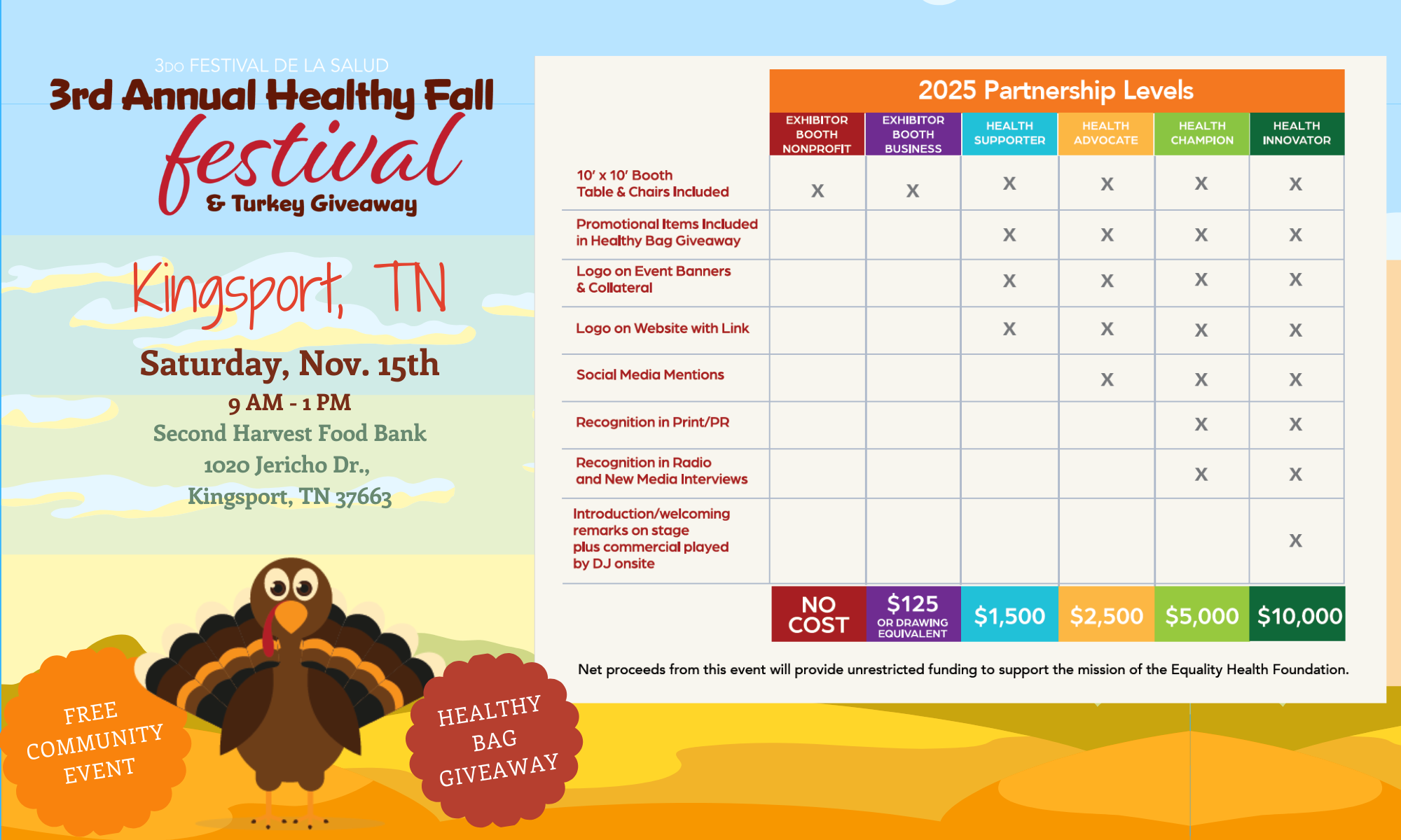 3rd Annual Healthy Fall Festival - Kingsport, TN - 2025 background image