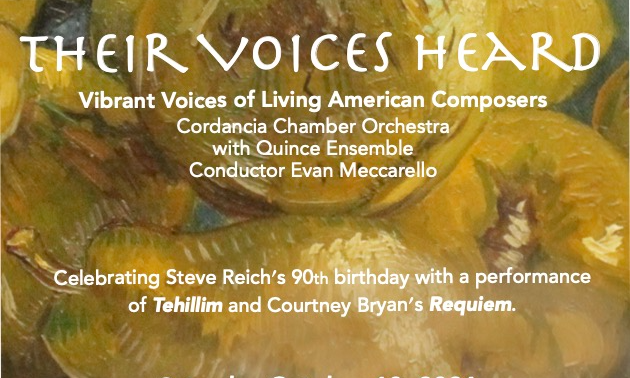 Cordancia and Quince Concert:  Their Voices Heard (October 12, 2026)   background image