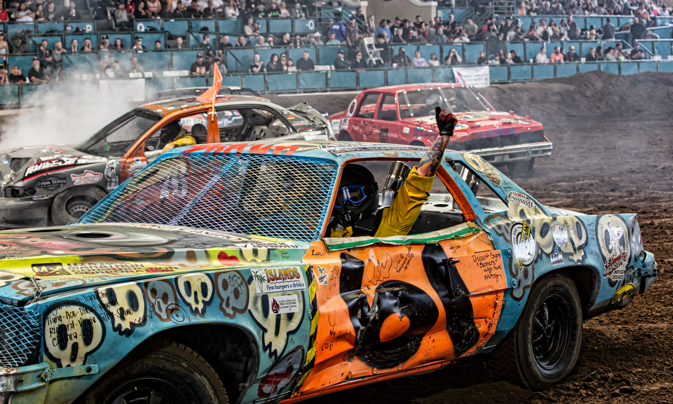 Firefighter Demolition Derby 2022 background image