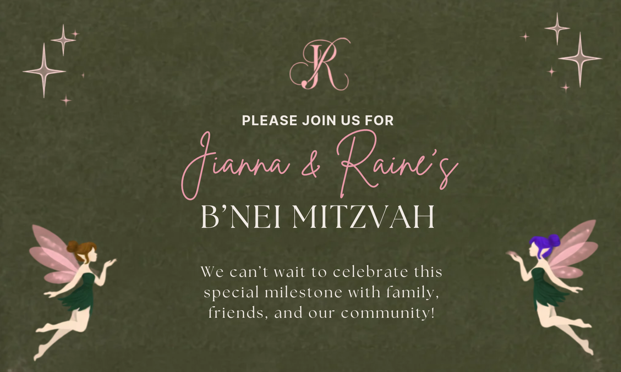 Jianna & Raine’s B’nei Mitzvah background image