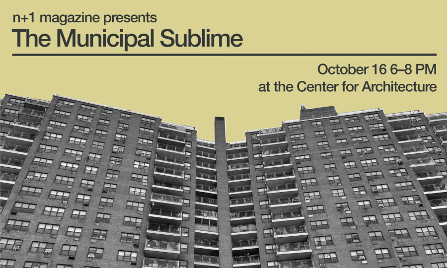 The Municipal Sublime: A discussion background image
