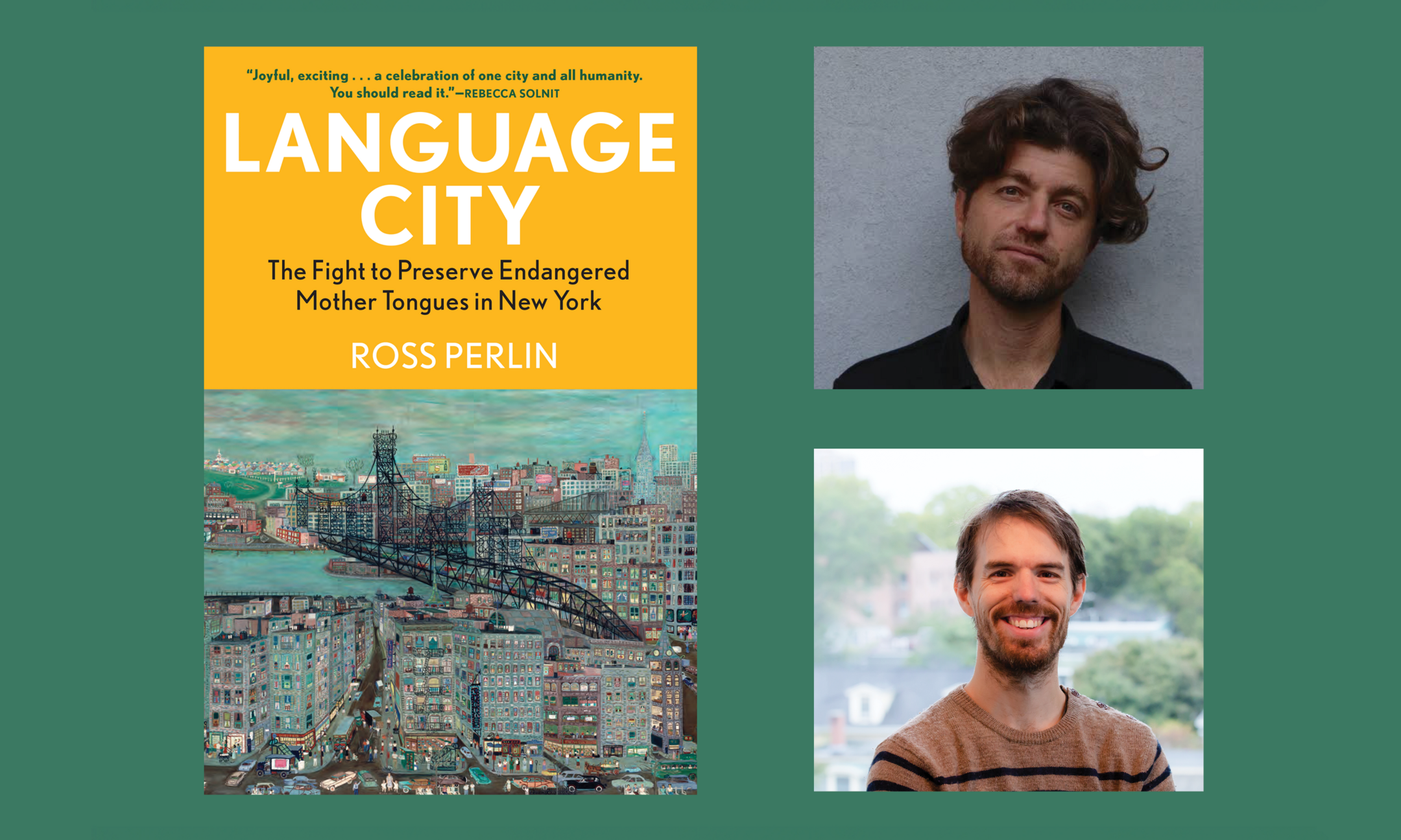 Ross Perlin and Charles Petersen in conversation background image