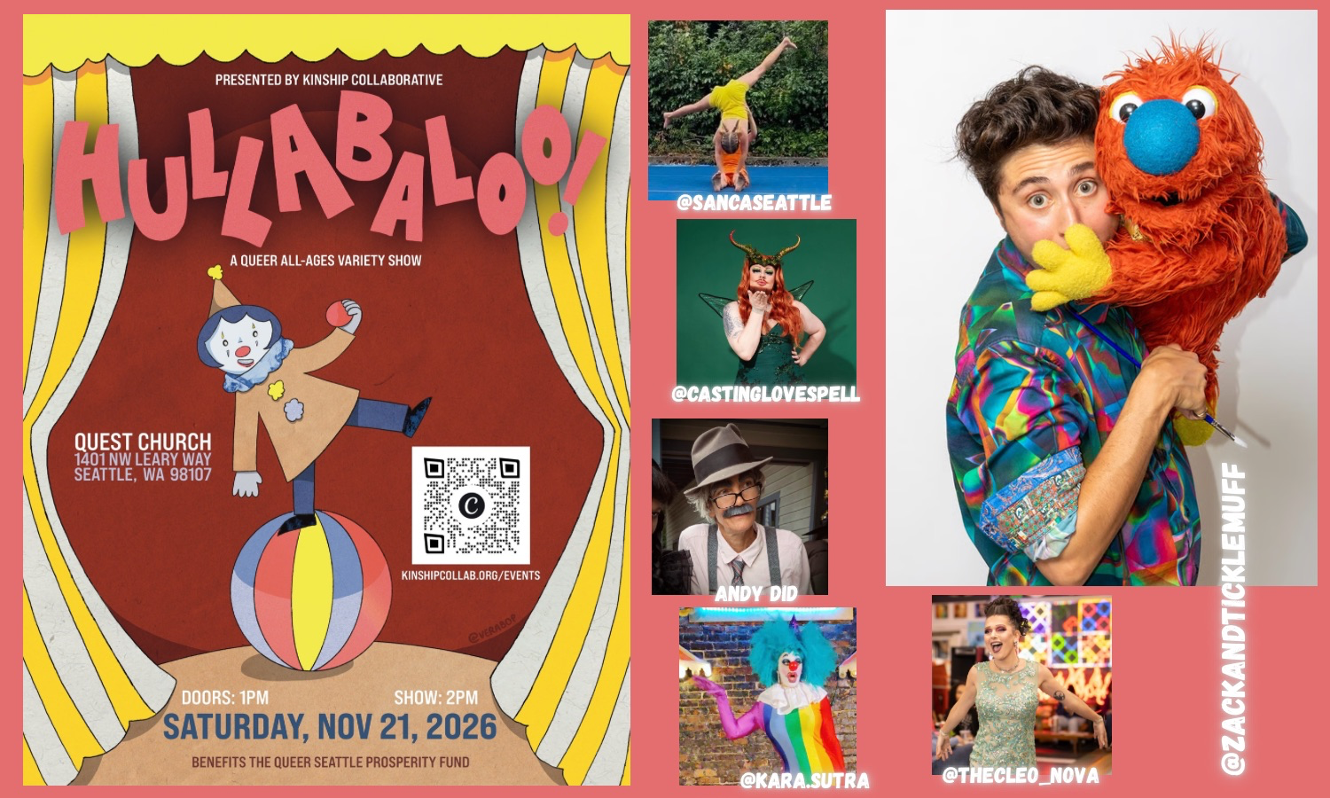 HULLABALOO! A Queer All-Ages Variety Show background image