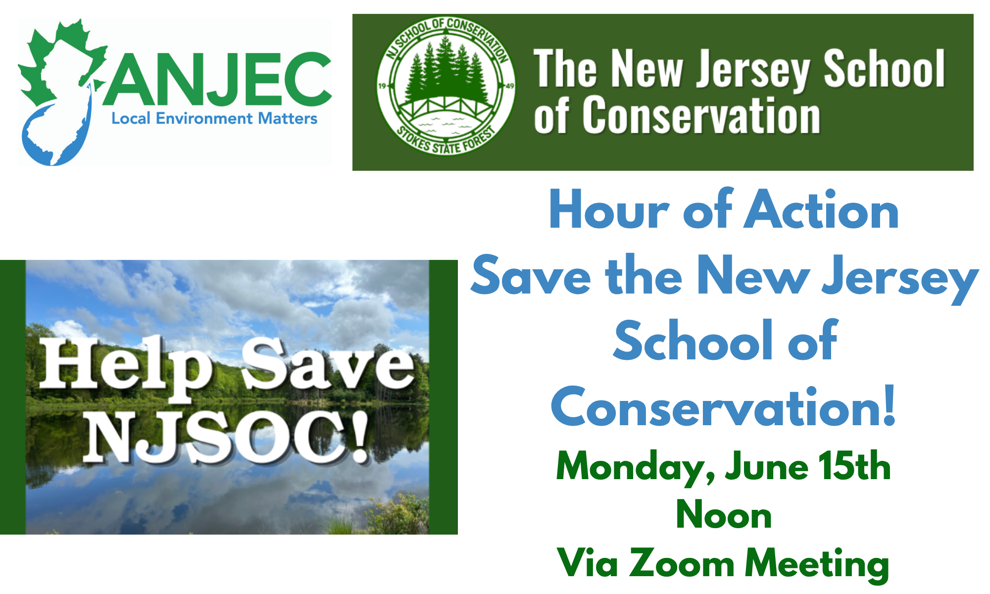 Hour of Action: Save the New Jersey School of Conservation background image