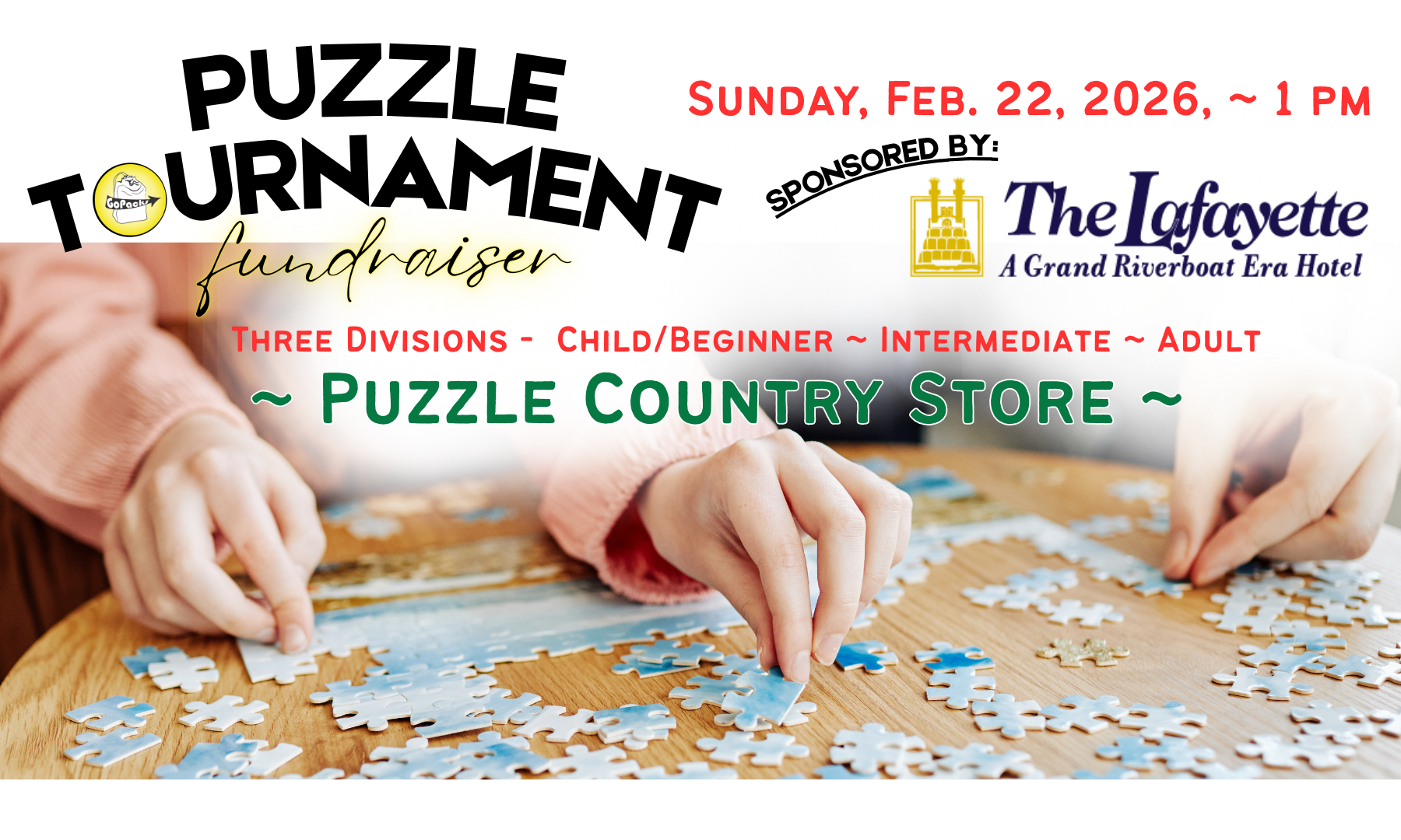 GoPacks Puzzle Tournament 2026 background image