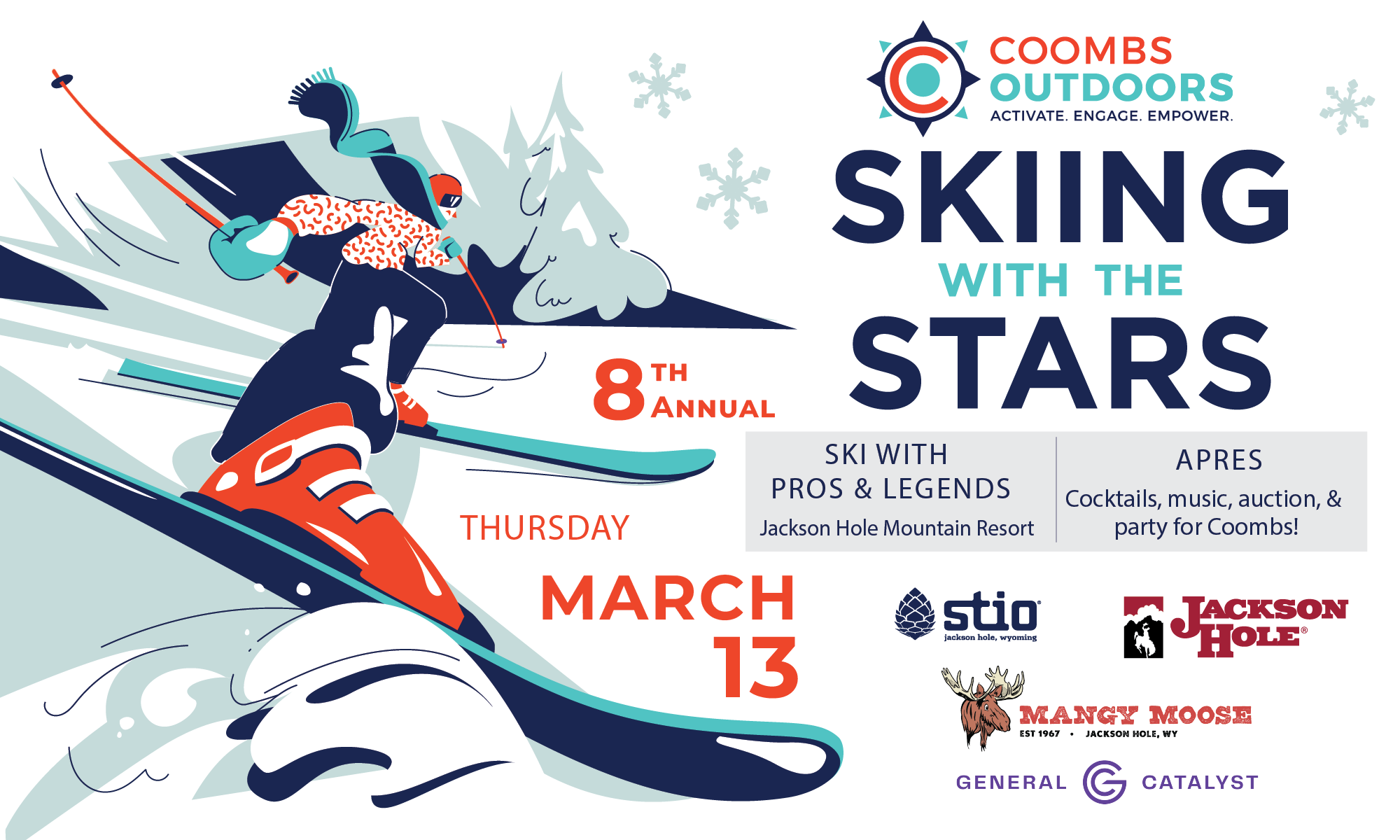 Skiing with the Stars 2025 background image