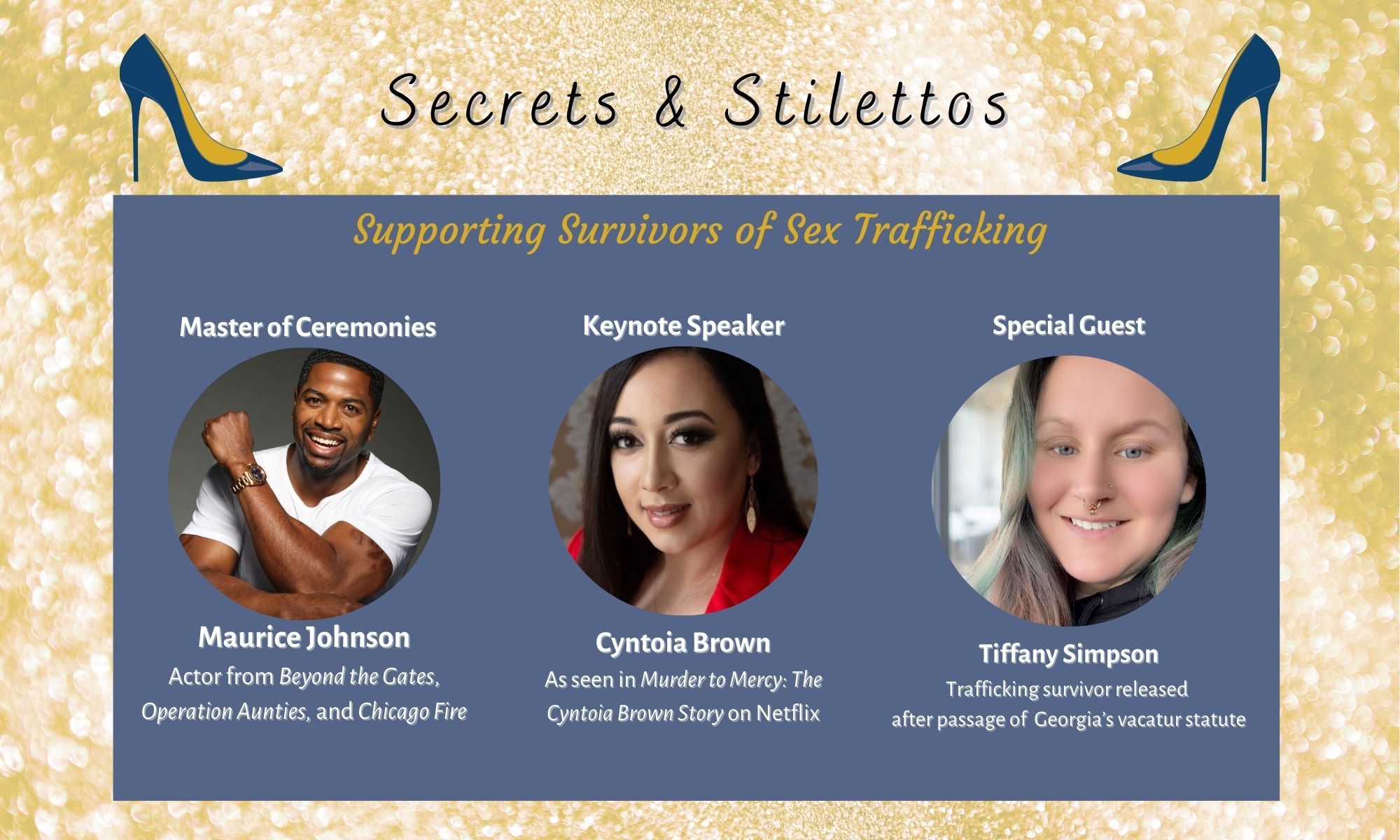 Secrets & Stilettos: Supporting Survivors of Sex Trafficking background image