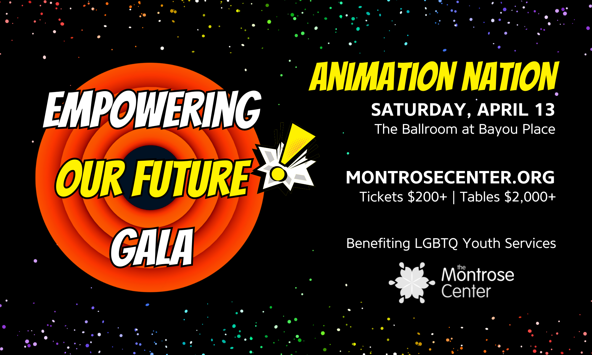 Empowering Our Future Gala 2024: Animation Nation background image