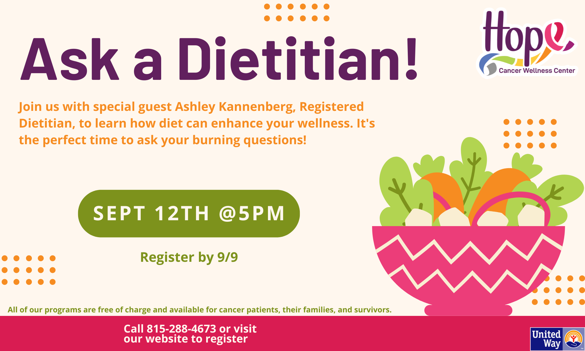 Ask A Dietitian background image