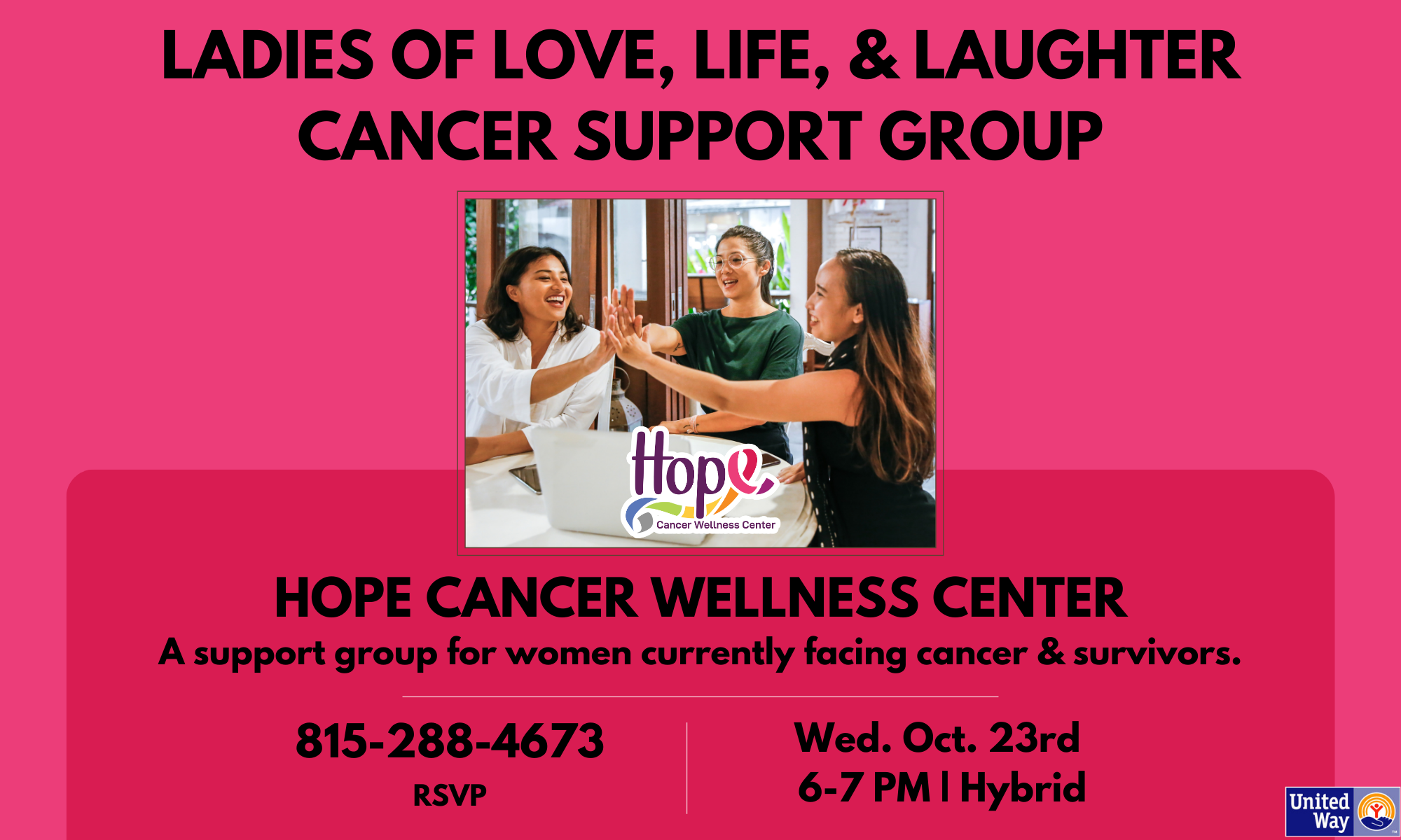 Ladies Of Love, Life & Laughter Support Group October background image