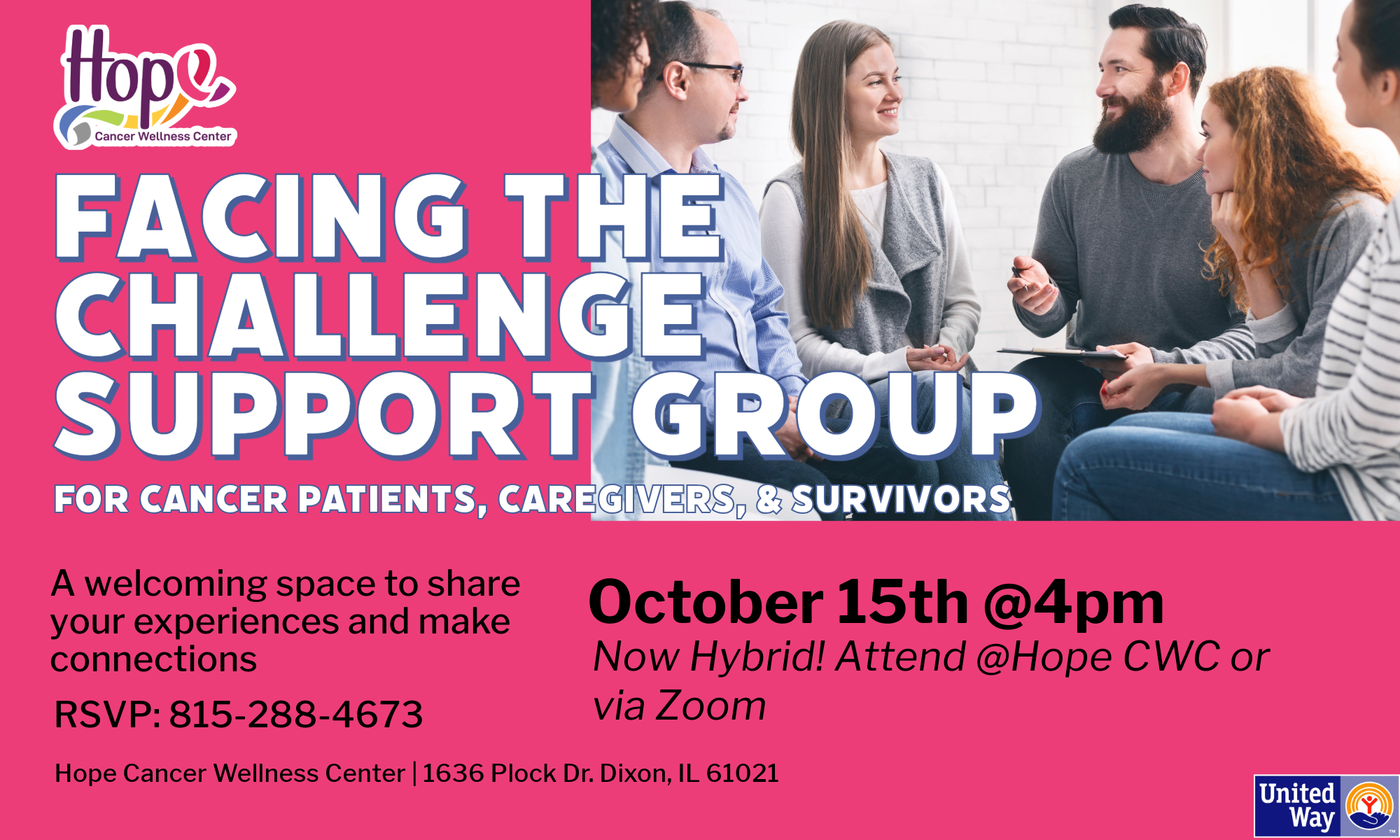 Facing The Challenge Support Group October background image