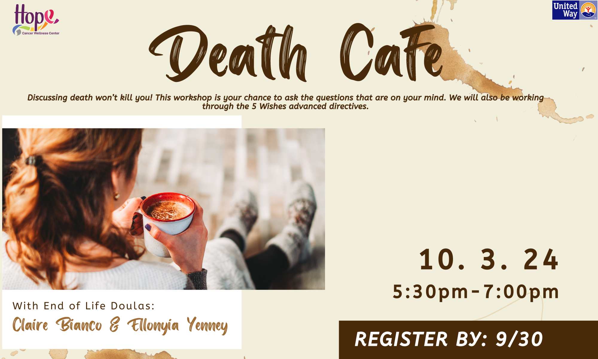 Death Cafe - Intro to 5 Wishes background image