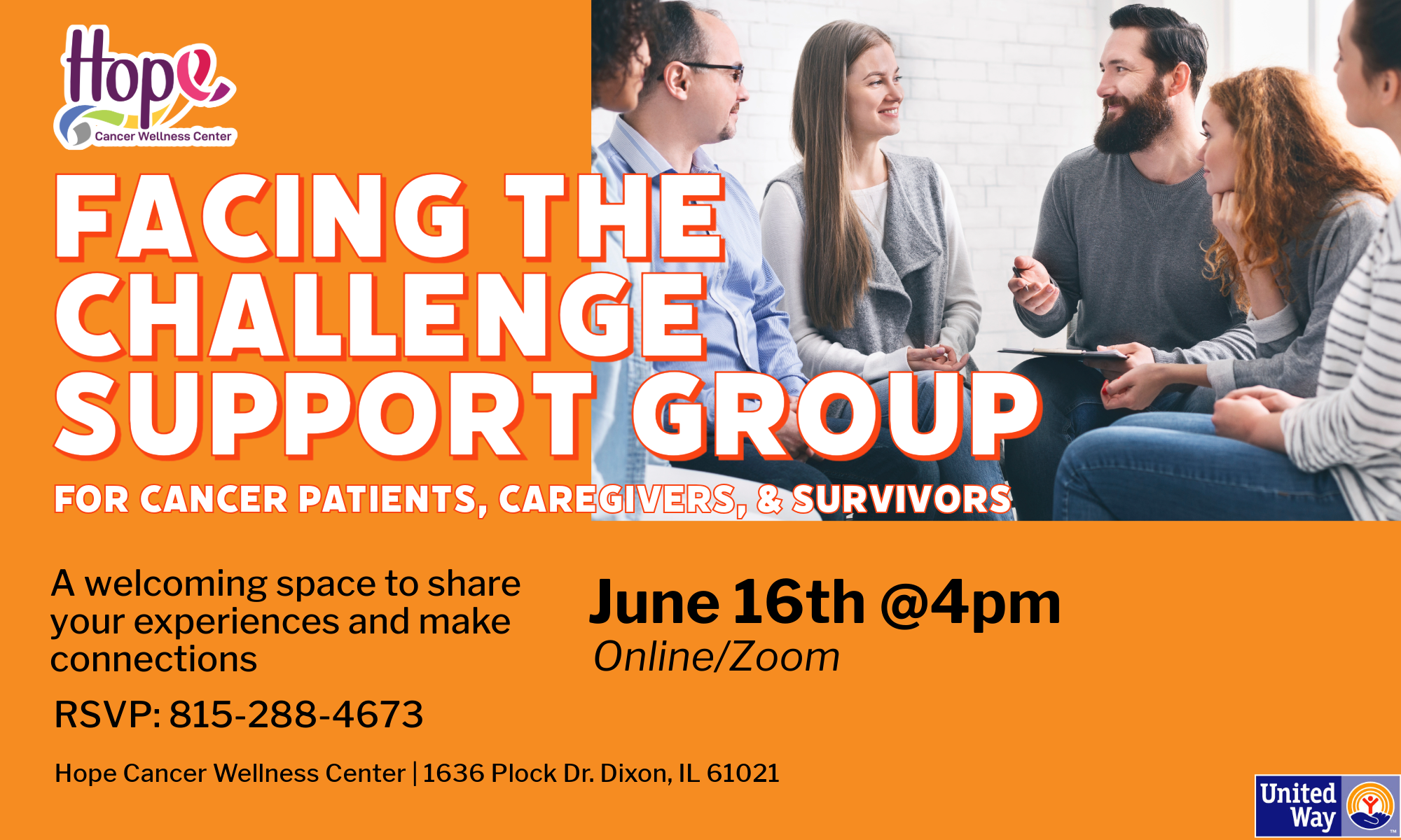 Facing The Challenge Support Group July background image