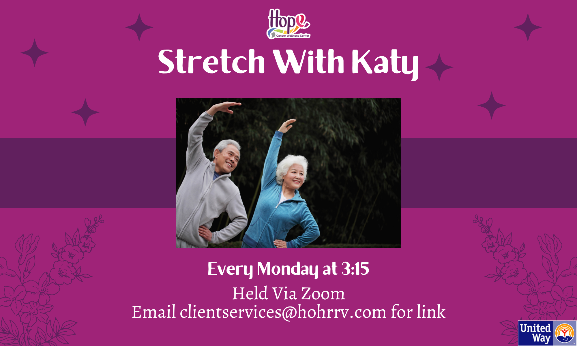 Stretch With Katy - March Dates background image