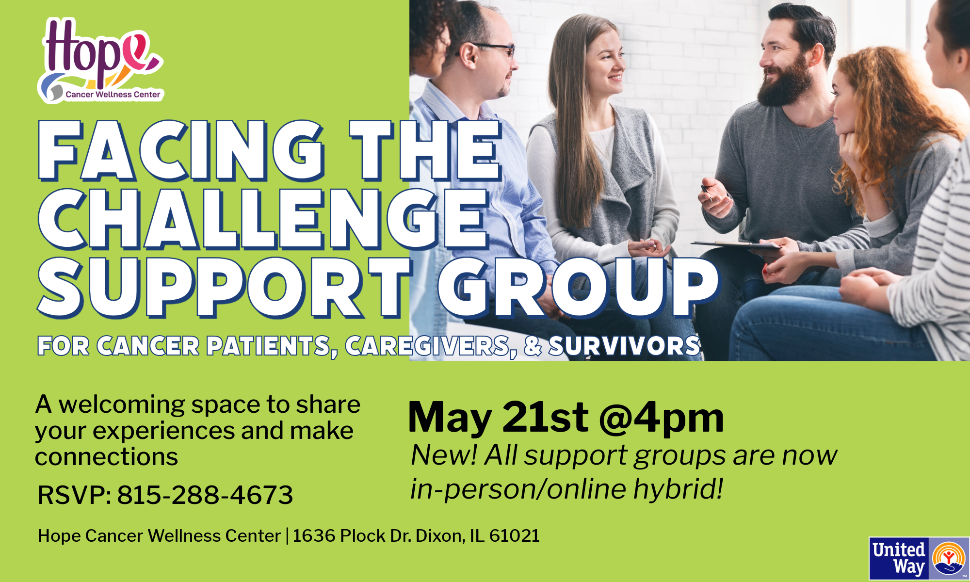 Facing The Challenge Support Group May (Hybrid) background image