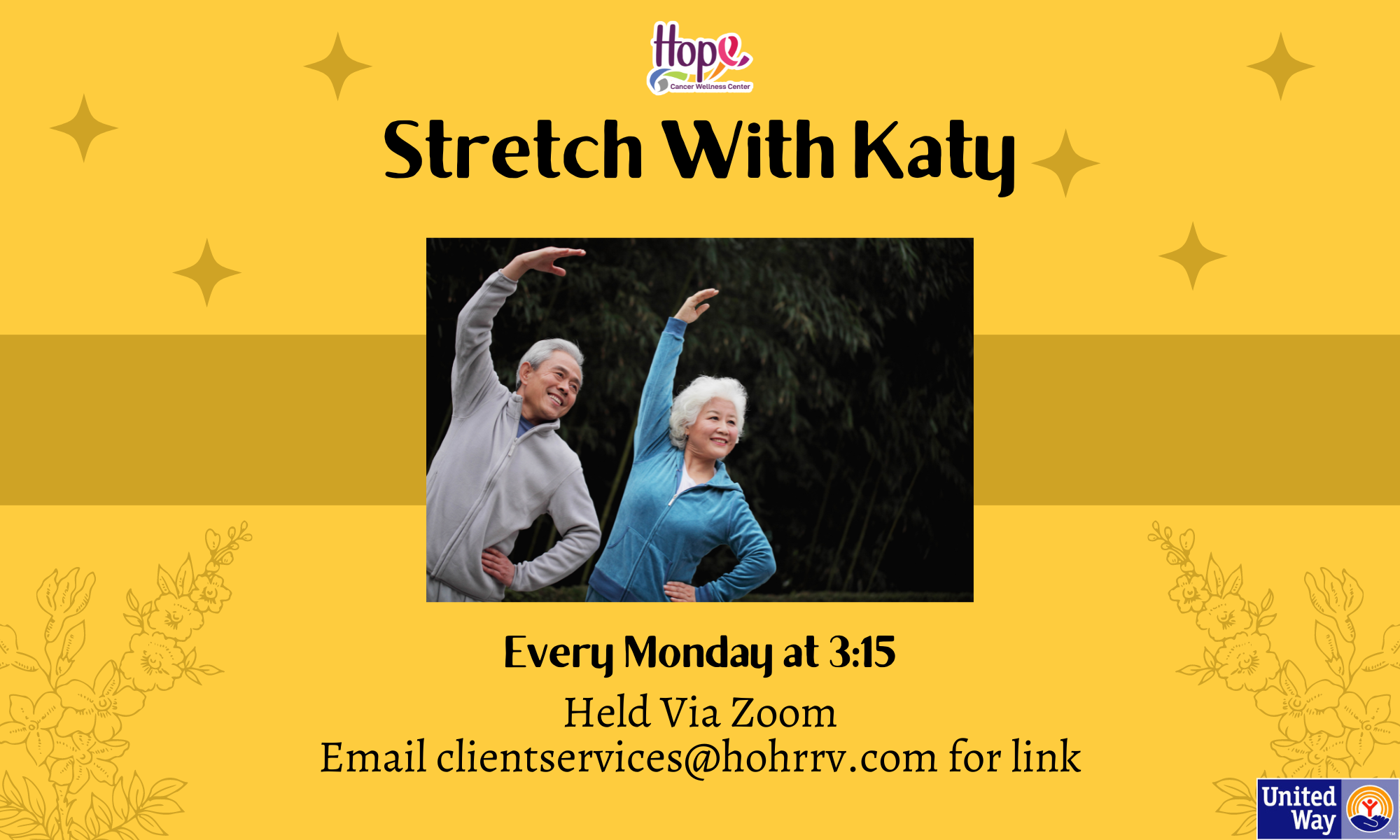 Stretch With Katy - June Dates background image